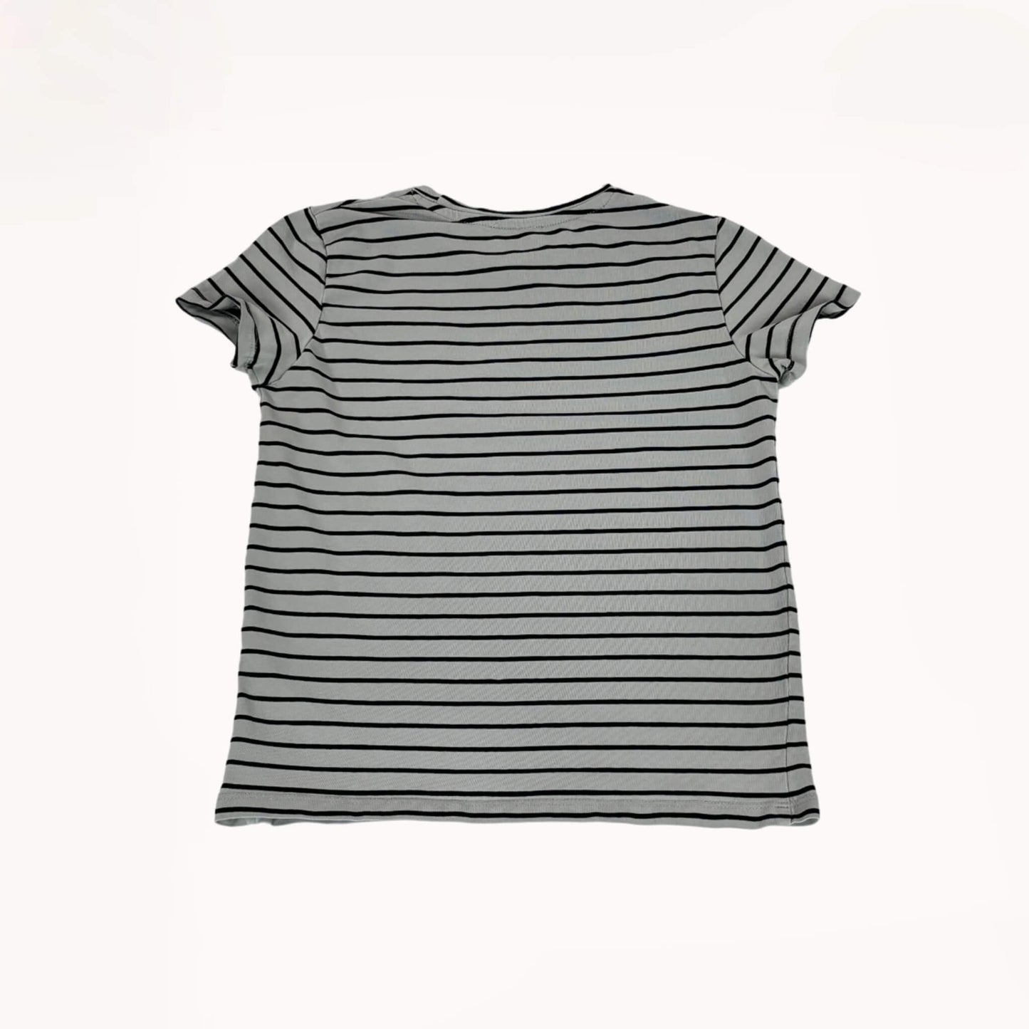 Gestreept T-shirt 'happy"⎪110