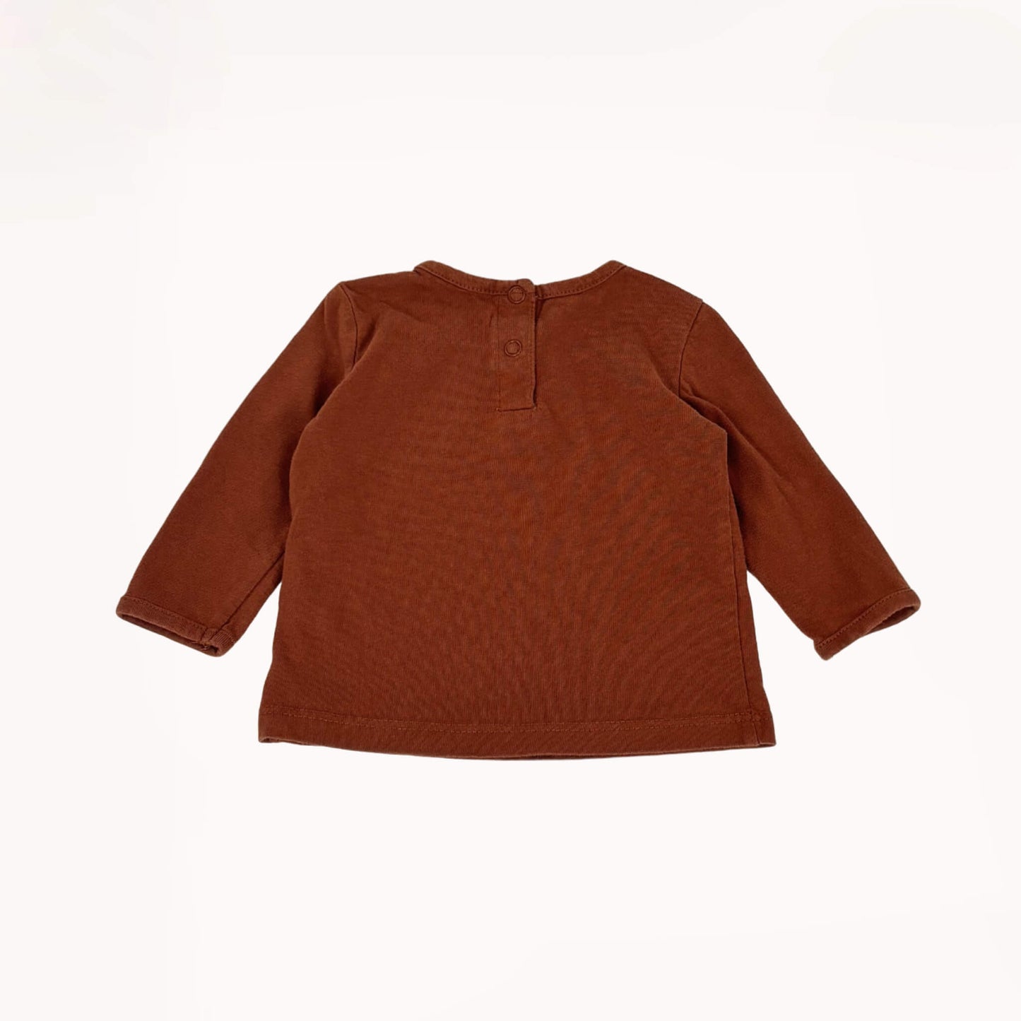 T-shirt lange mouwen bruin/zwaantje Cuddles & Smiles 3 maanden