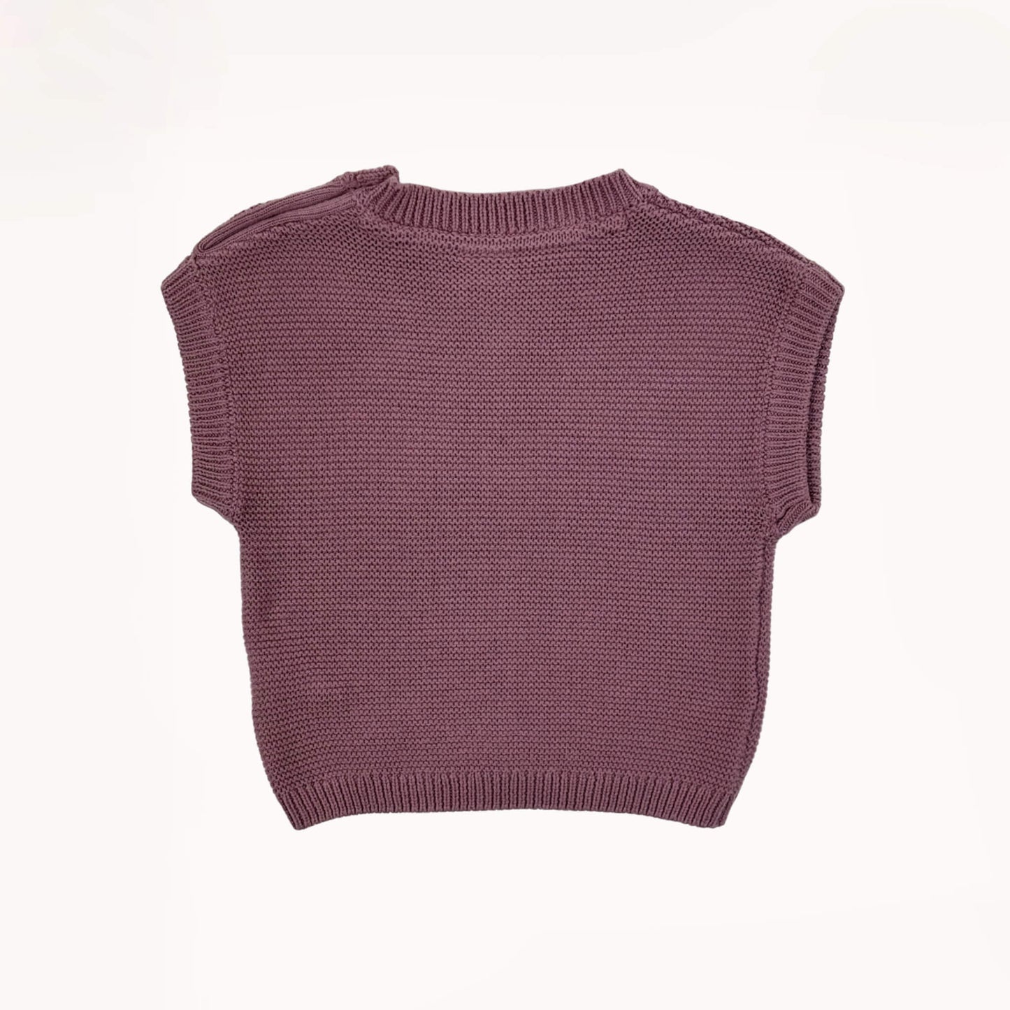 Paarse spencer met gebreid kabel detail⎪86