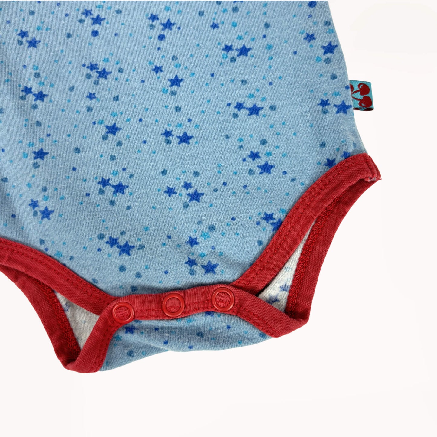 Blauwe romper met sterretjes⎪50