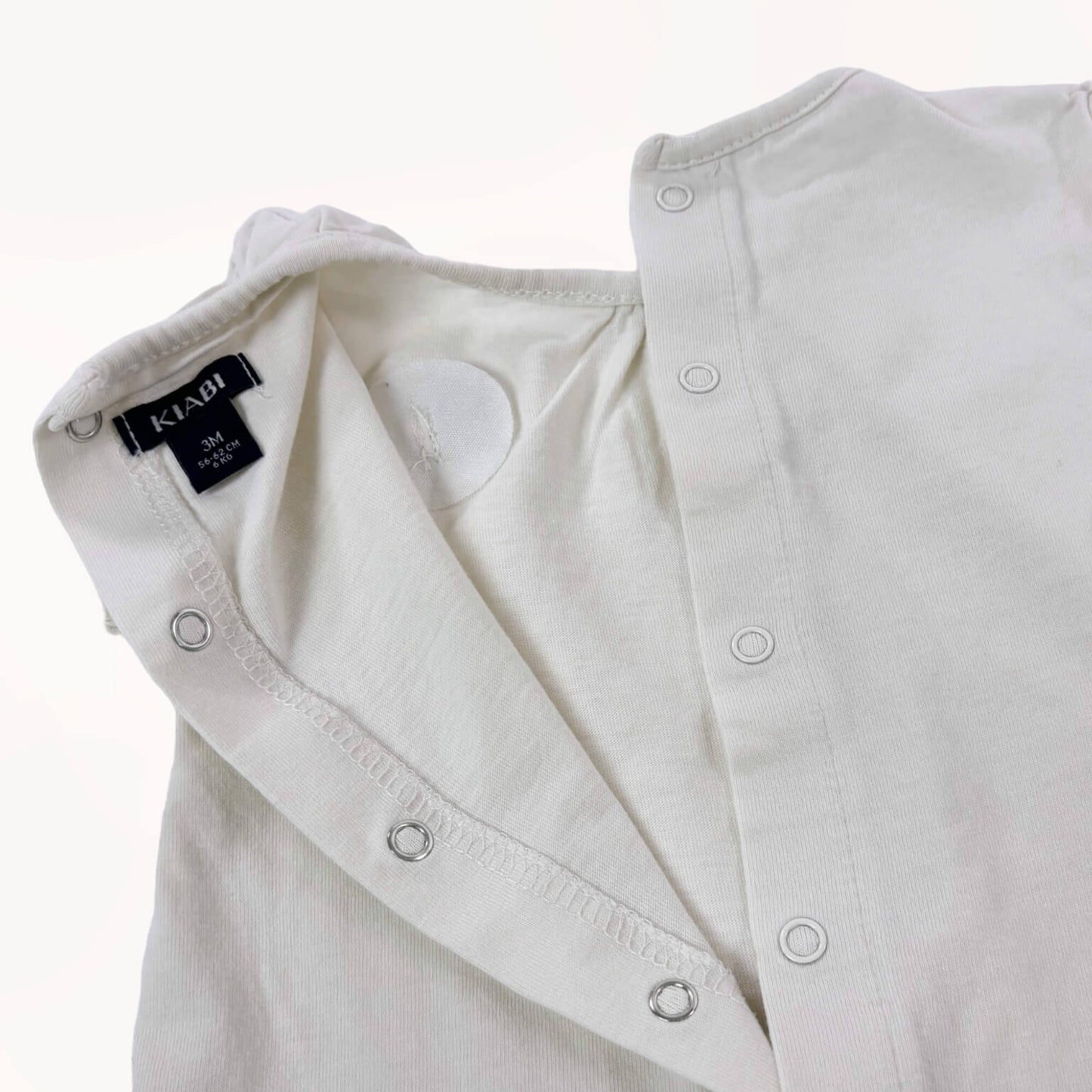 T-shirt wit met strikje Kiabi 3 maanden