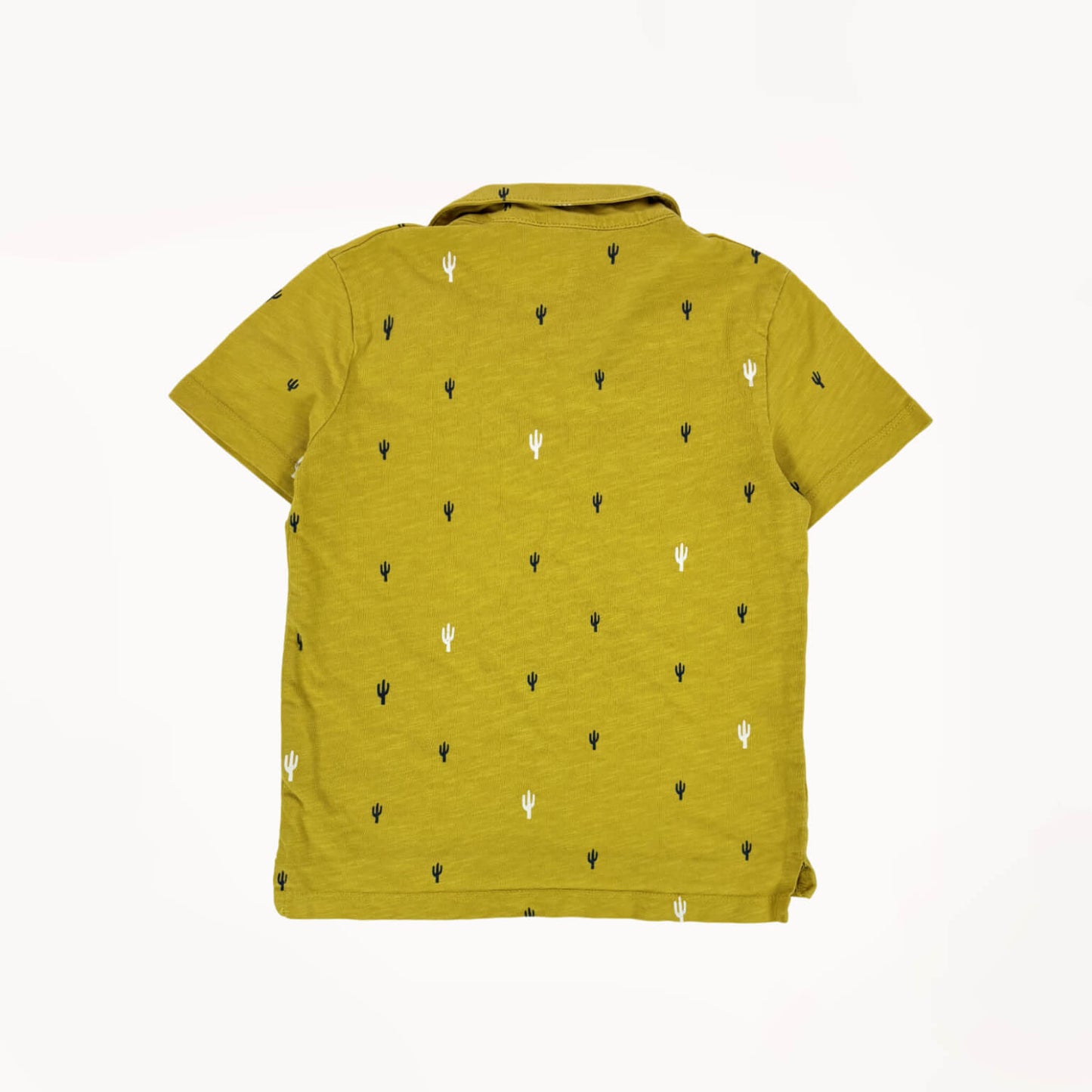 Geel poloshirt castus print m/ kraagje⎪110