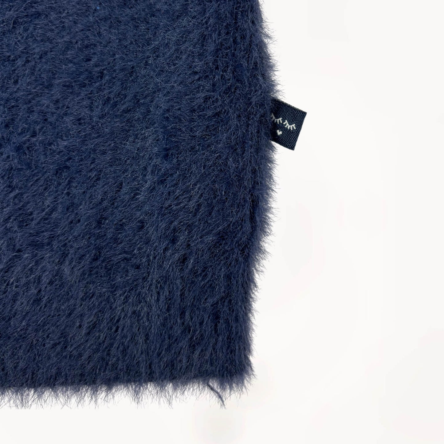 Gebreide fluffy gilet, navy blauw ⎪98