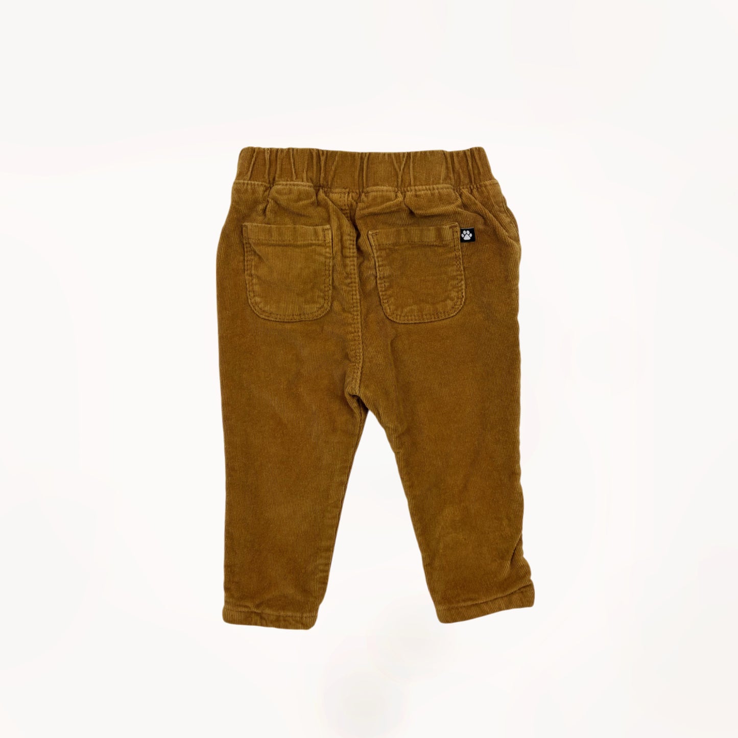 Bruine corduroy broek, gevoerd, extra dik voor de winter⎪68
