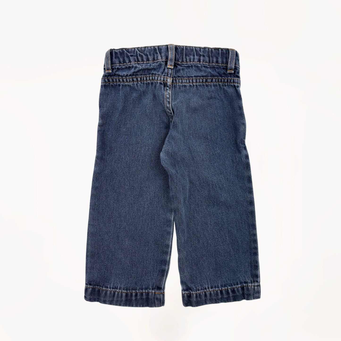 Jeansbroek met grote zakken en wijde pijpen⎪98