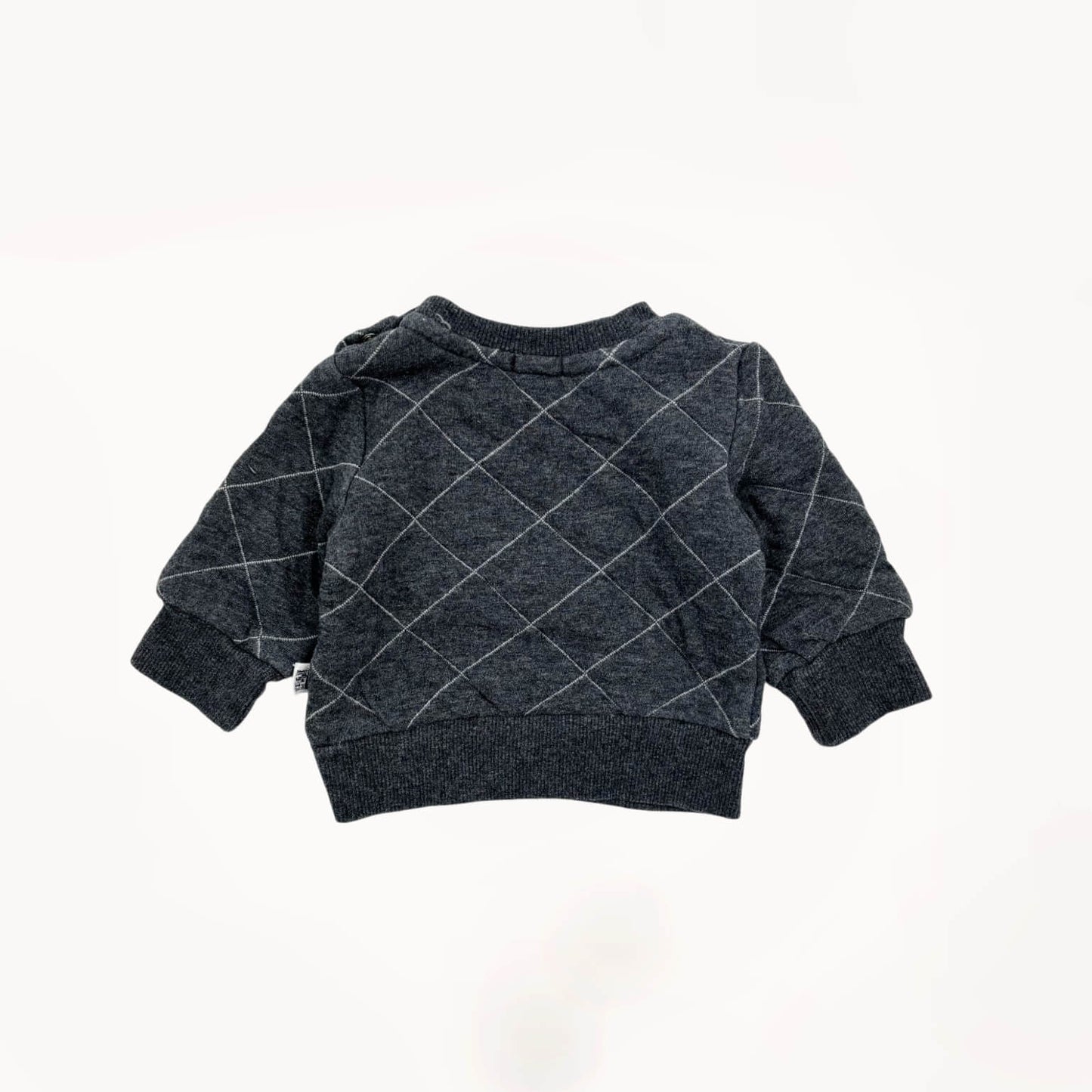 Sweater grijs "Hey" Kiabi 3 maanden