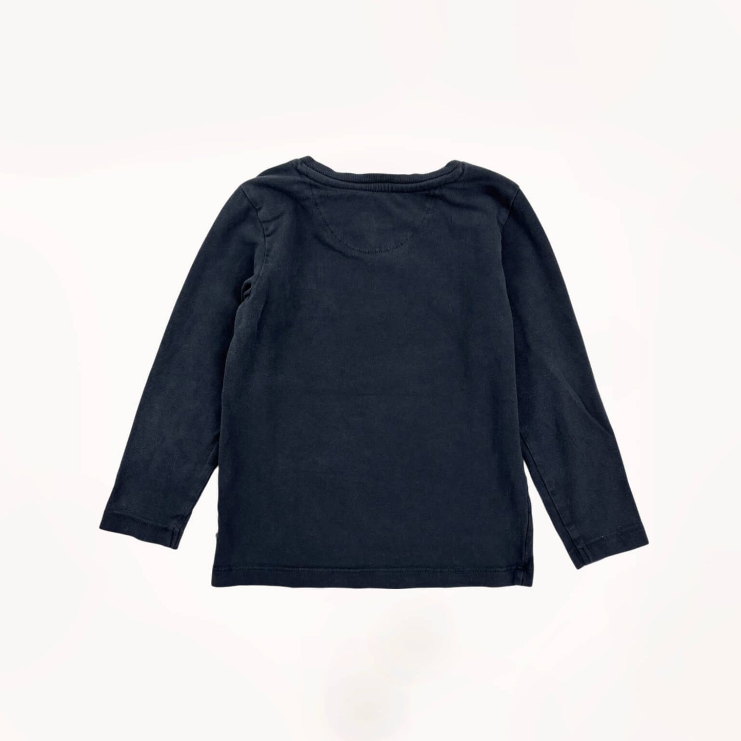 Zwart/grijze t-shirt longsleeve, wolkje "très cool"⎪92