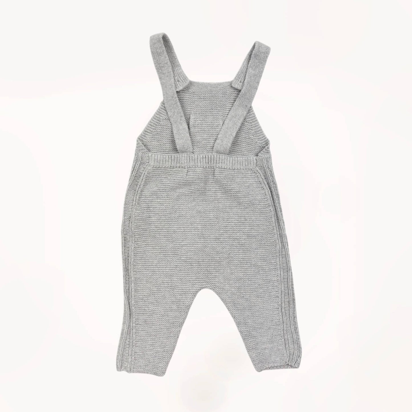 Knitted salopette grijs m/ borstzakje⎪62