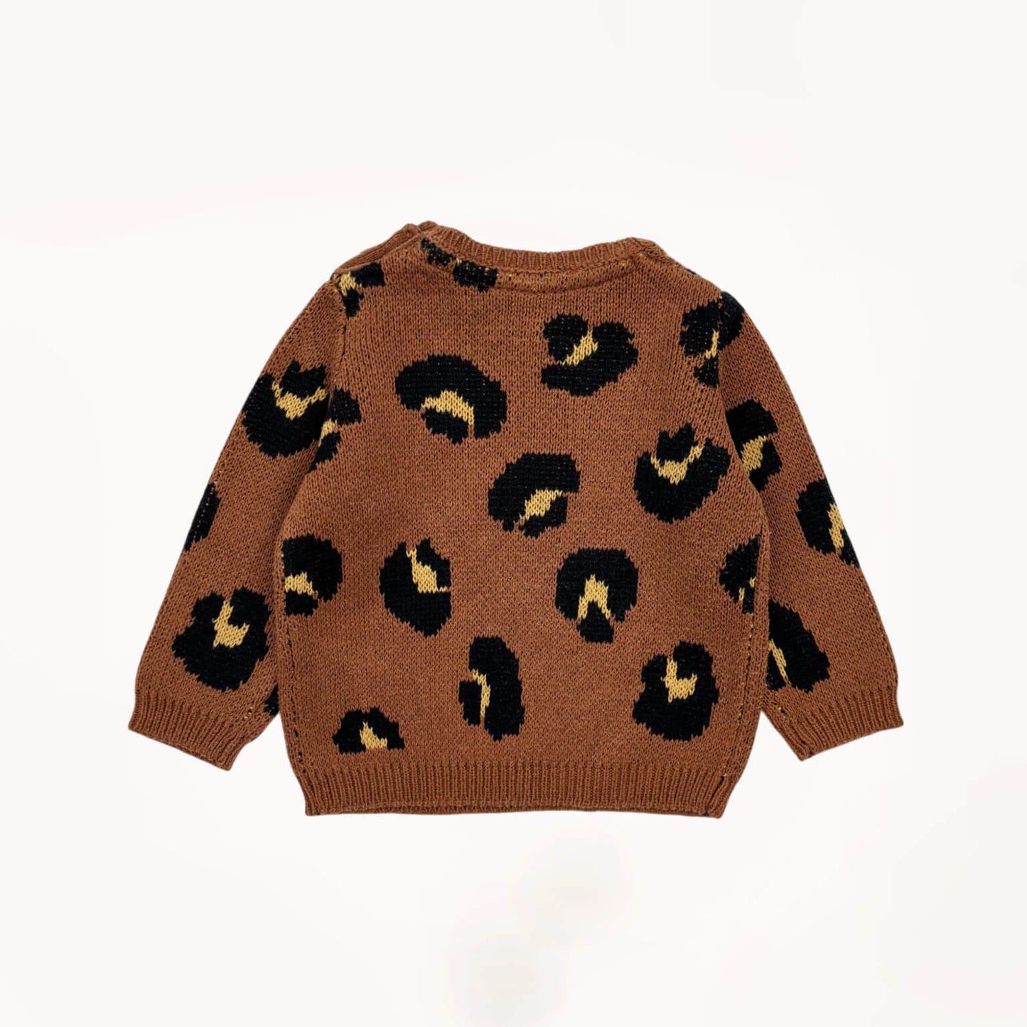 Gebreide trui bruin cheetah print⎪62