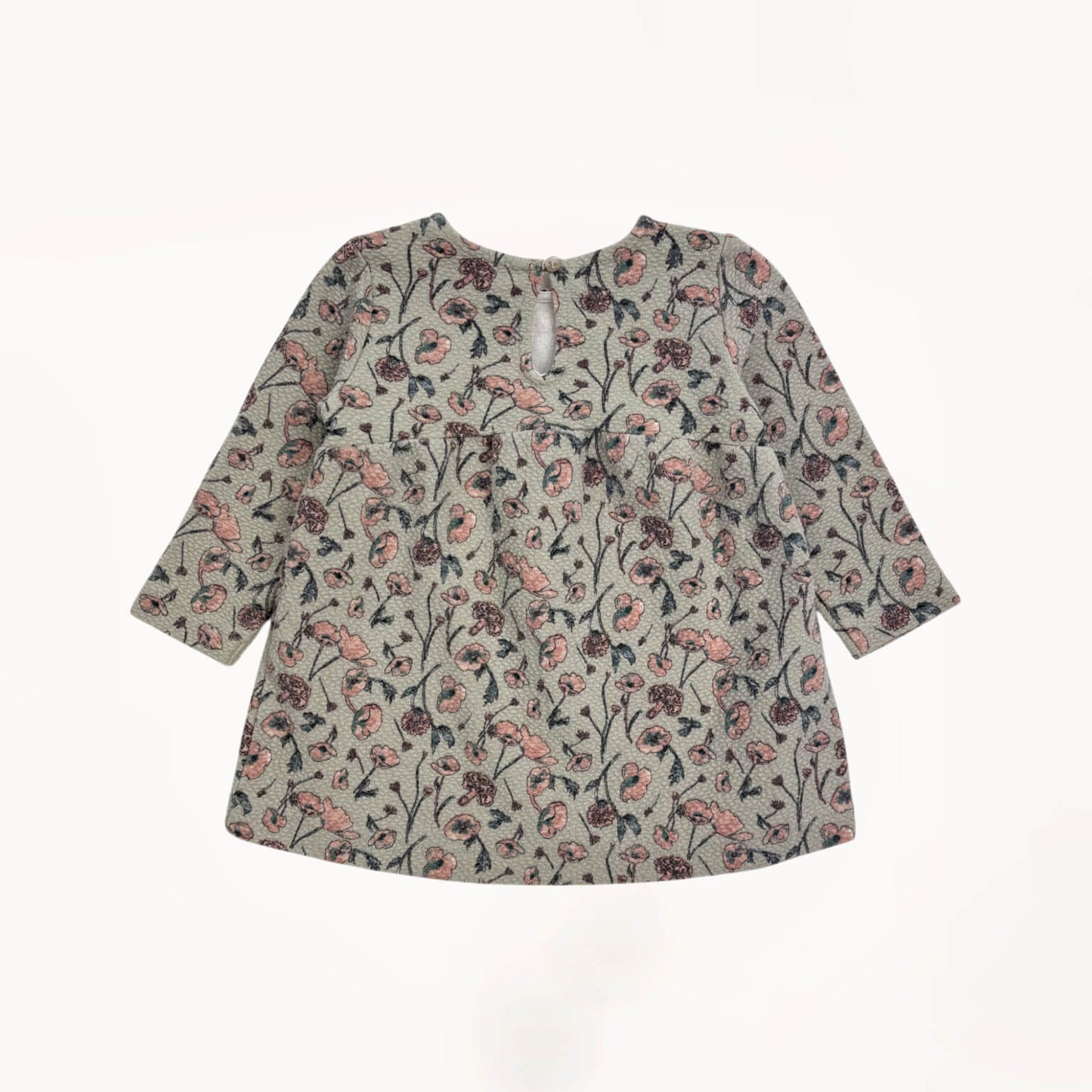 Jurk met lange mouwen bloemen Zara 6 maanden