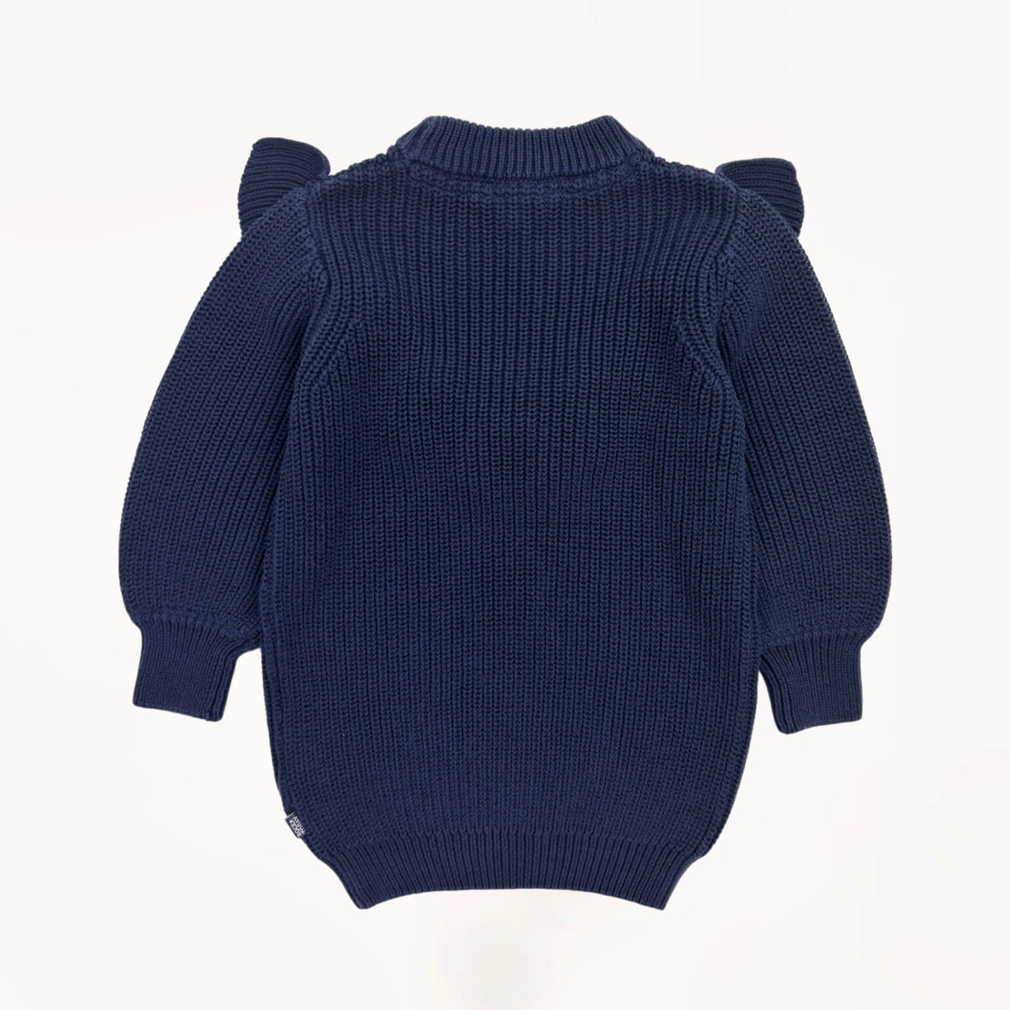 Gebreide jurk marineblauw WE 3-4 jaar