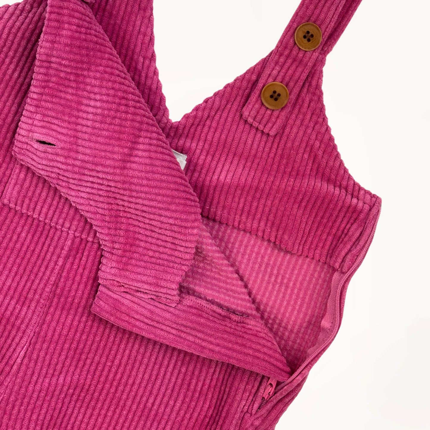 Ribfluwelen magenta salopette Filou & Friends 2 jaar