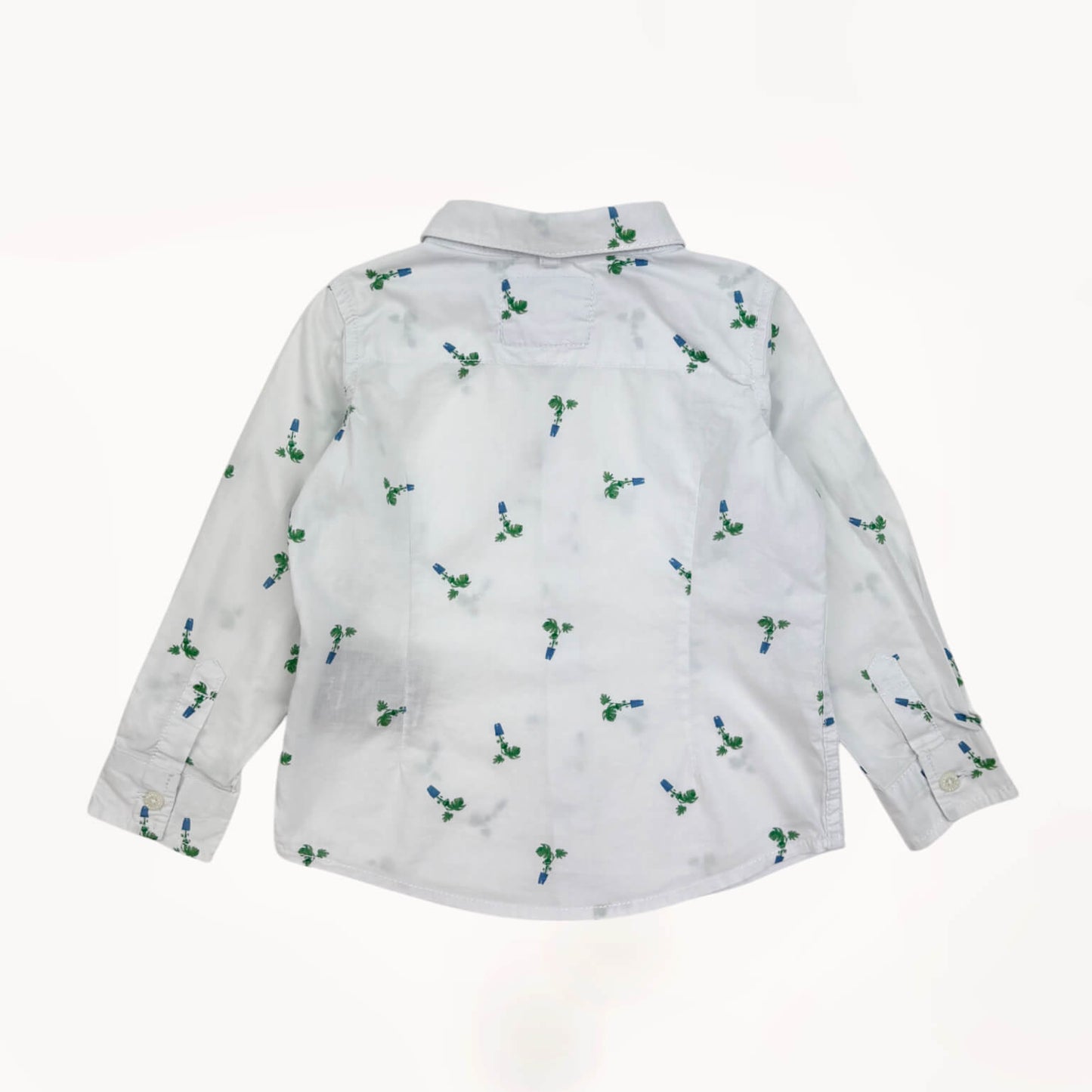 Hemd wit plantjes Hampton Bays 1,5 jaar