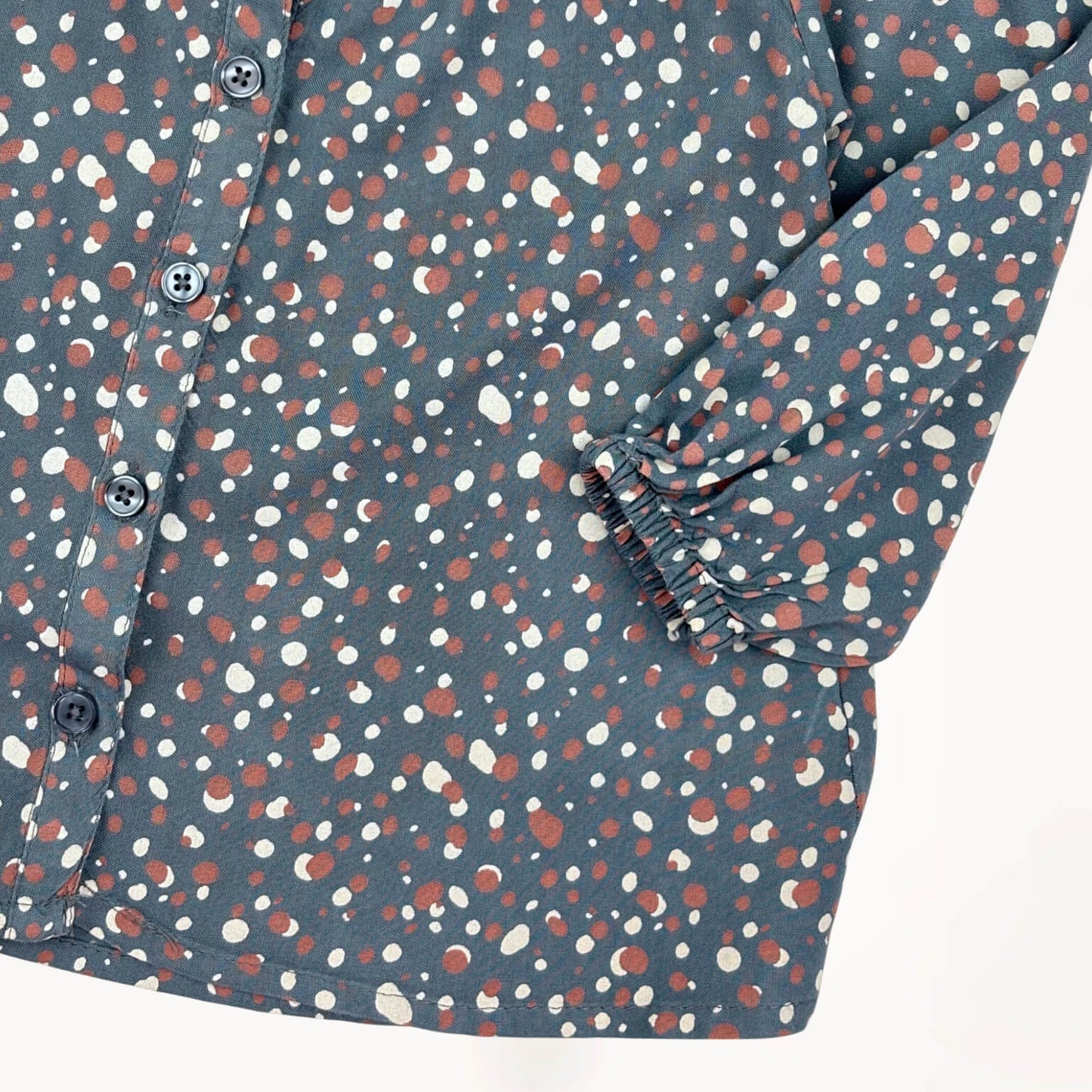 Blouse tuniek blauw bolletjes Zeeman 1,5 jaar