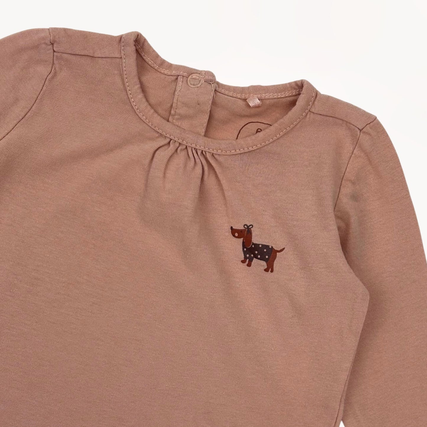 Longsleeve T-shirt 'Little dog' BESTies 6 maanden