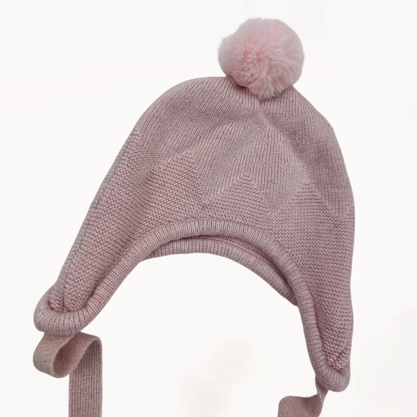 Set muts, sjaal en handschoenen roze/glitterdraad Mayoral 3 maanden