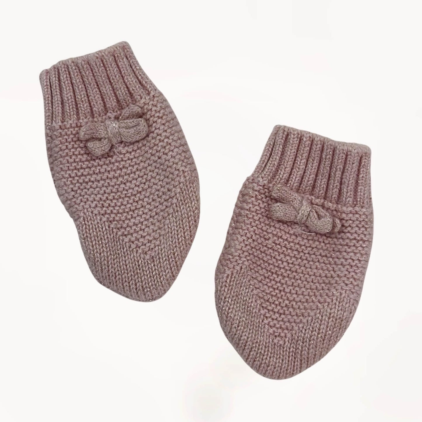 Set muts, sjaal en handschoenen roze/glitterdraad Mayoral 3 maanden
