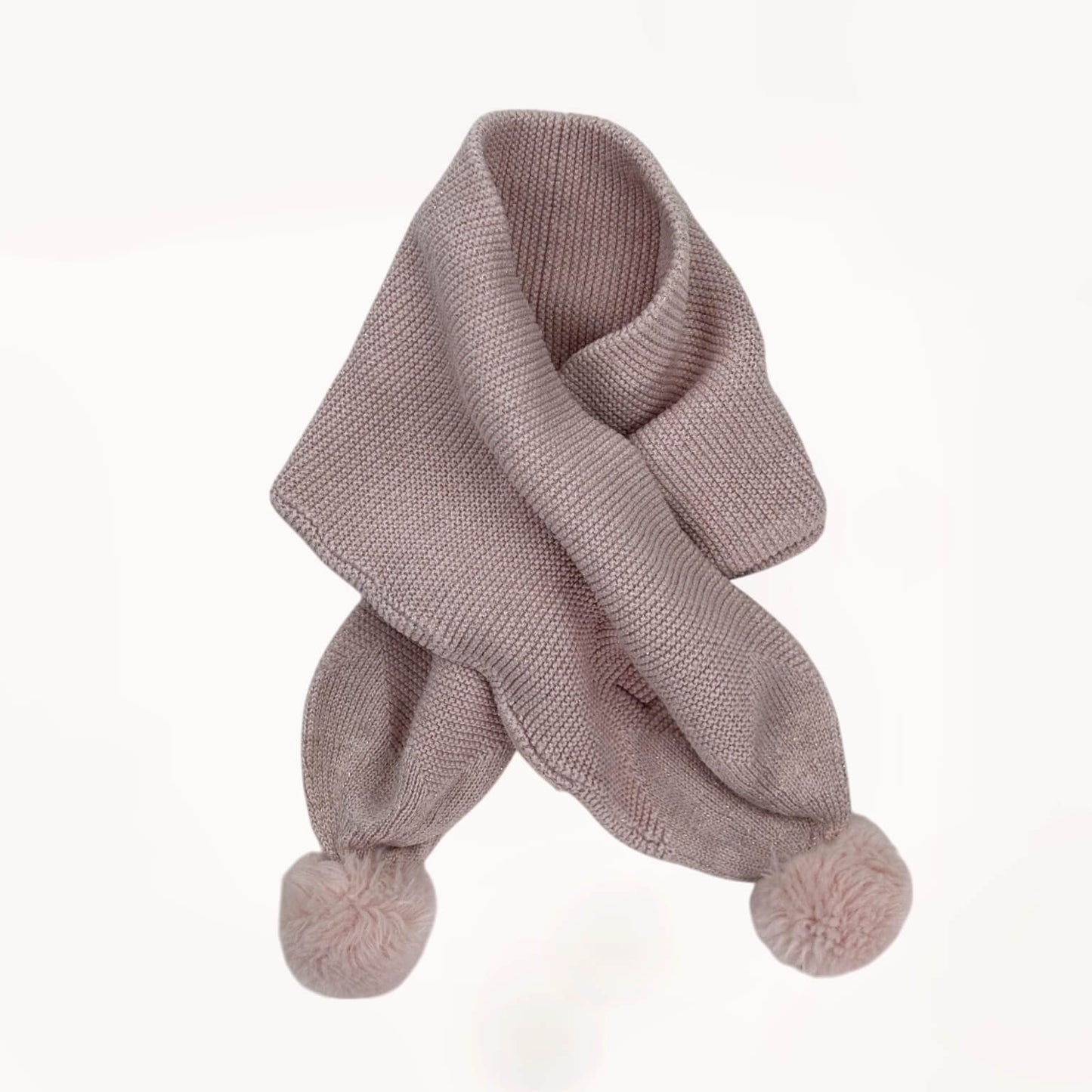 Set muts, sjaal en handschoenen roze/glitterdraad Mayoral 3 maanden