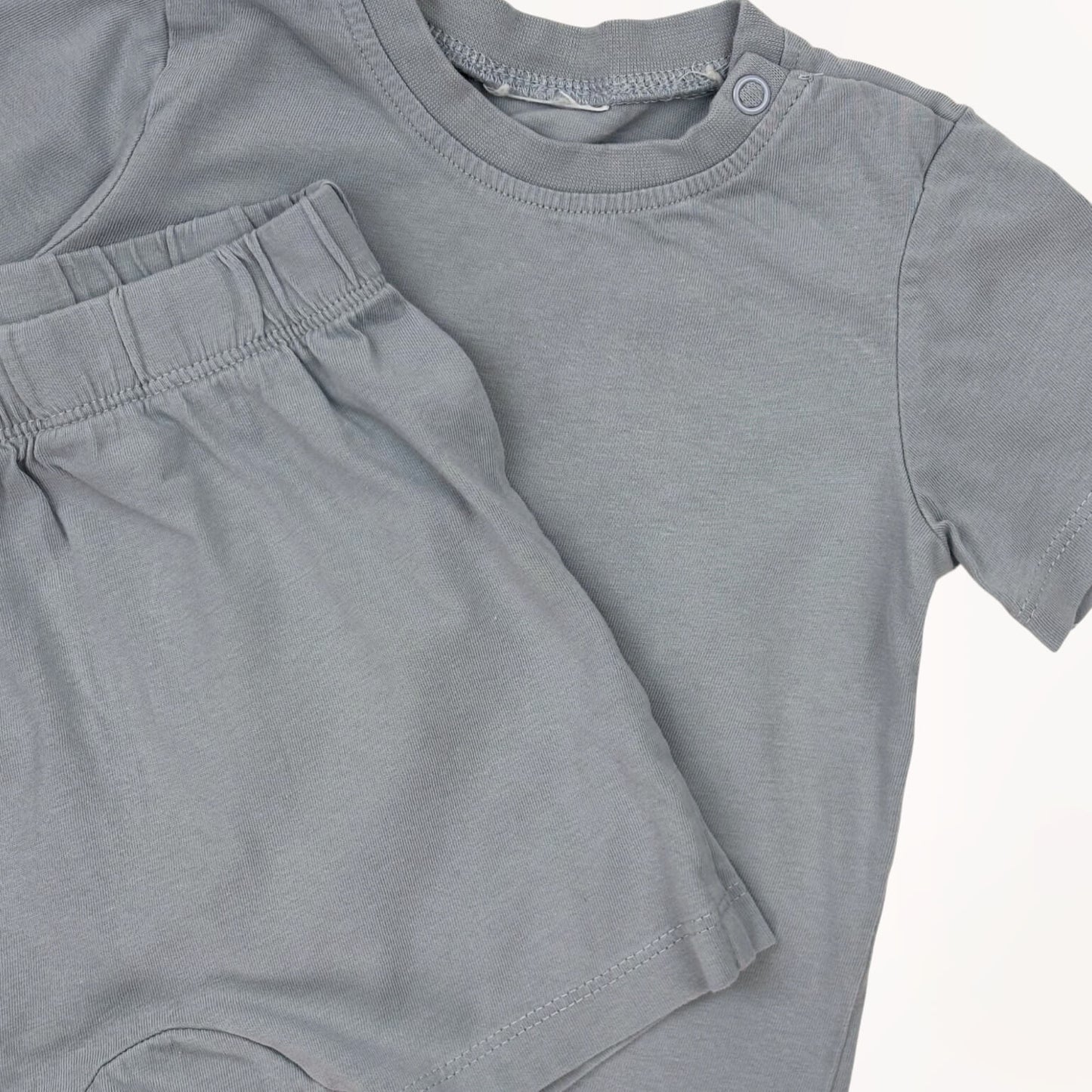 Pyjama set T-shirt en short blauw H&M 1 jaar