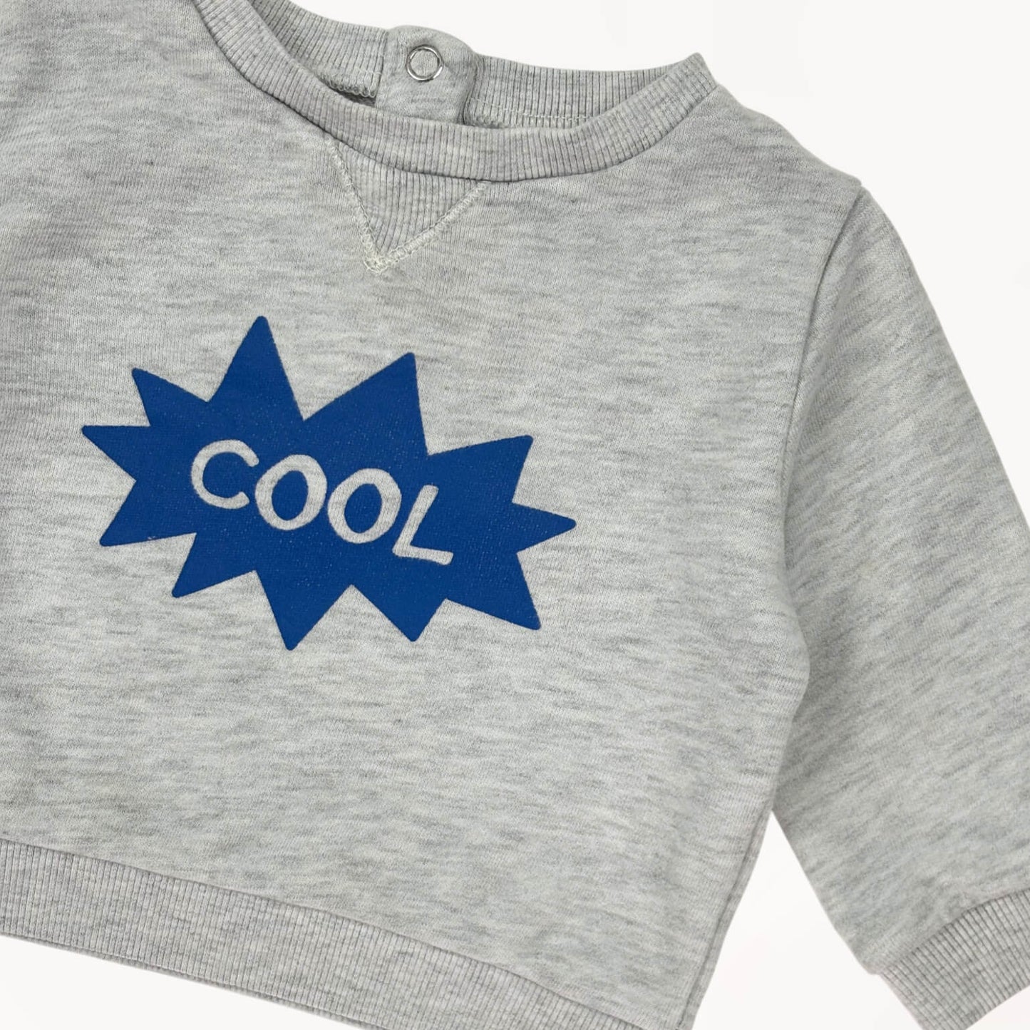 Sweater grijs "Cool" Kiabi 9 maanden