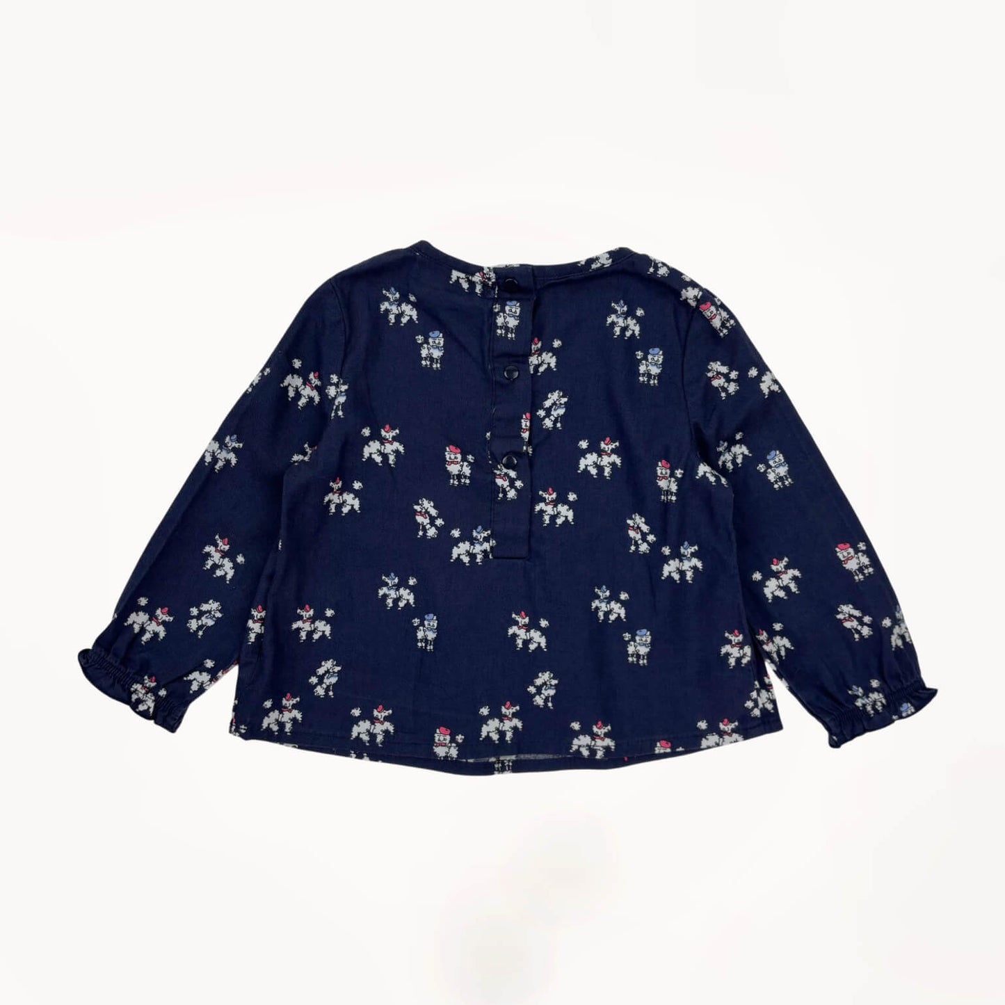 Bloes lange mouwen marineblauw JBC 6 maanden