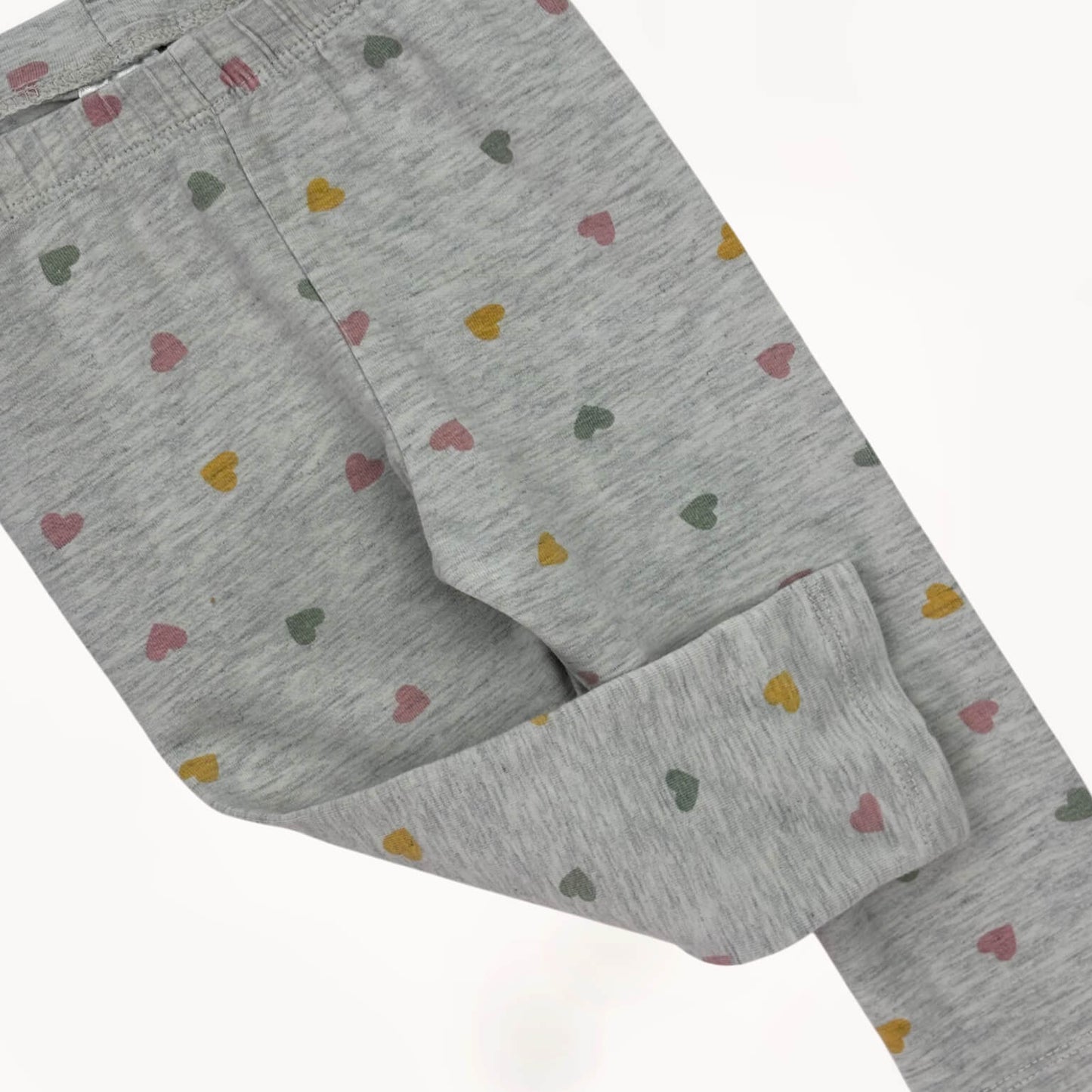 Legging grijs en hartjes H&M 9 maanden
