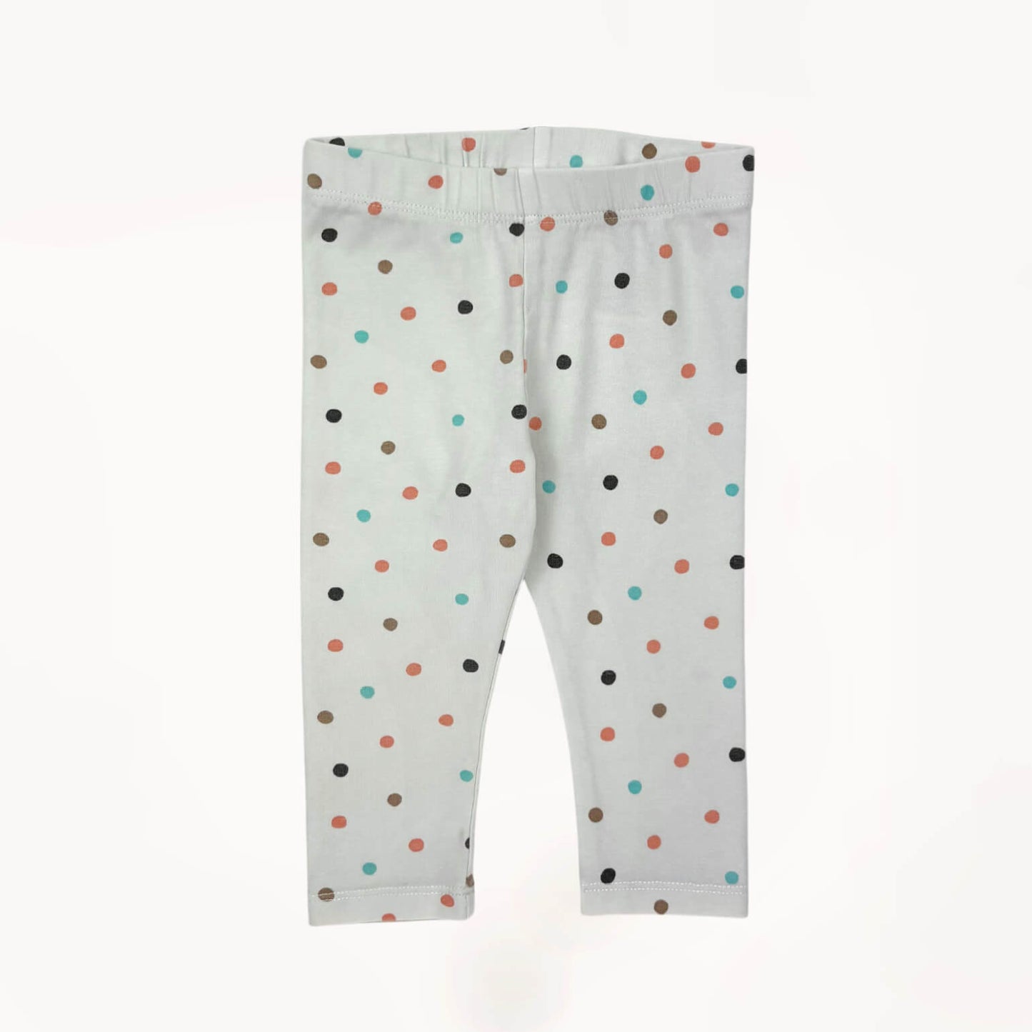 Legging wit en bolletjes H&M 9 maanden
