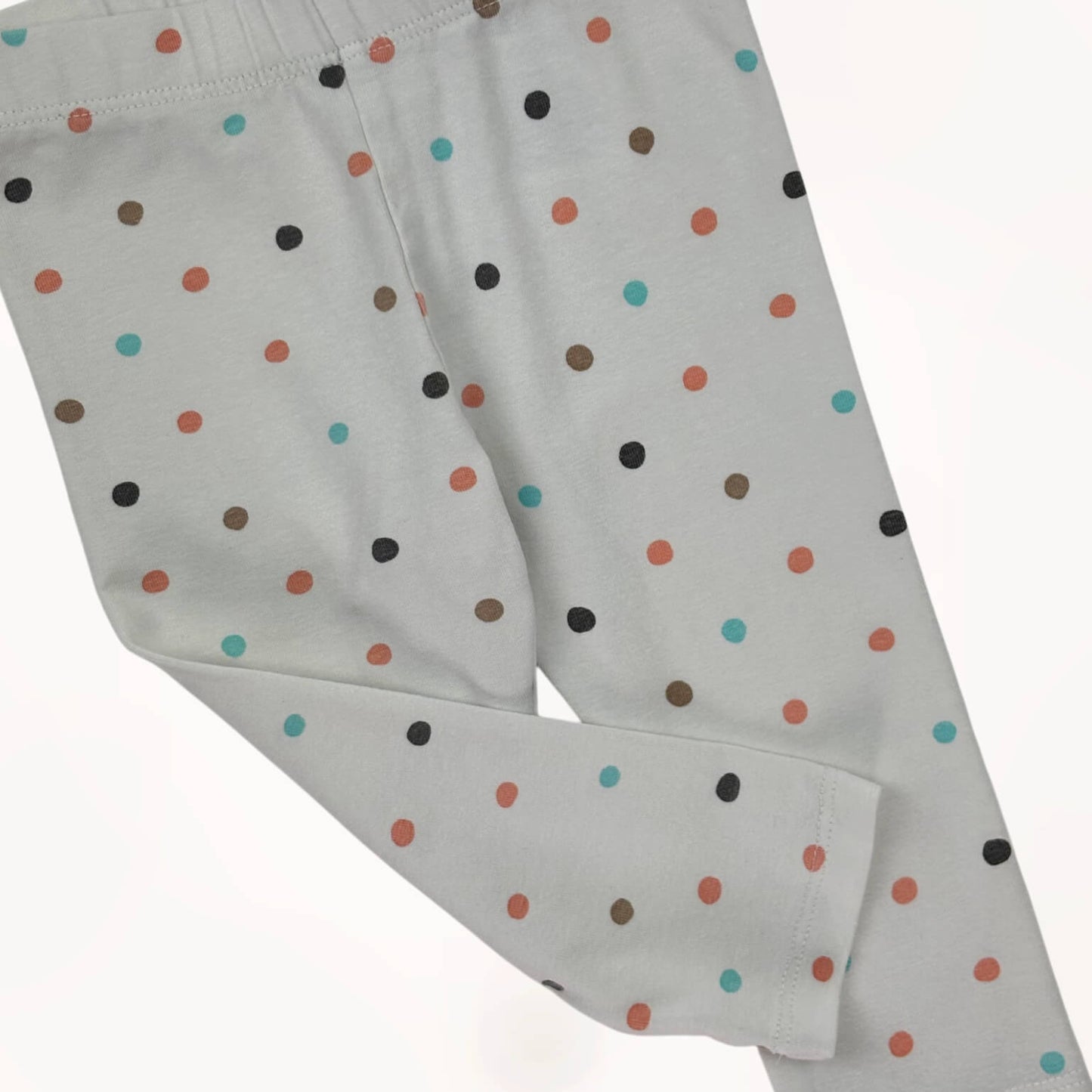 Legging wit en bolletjes H&M 9 maanden