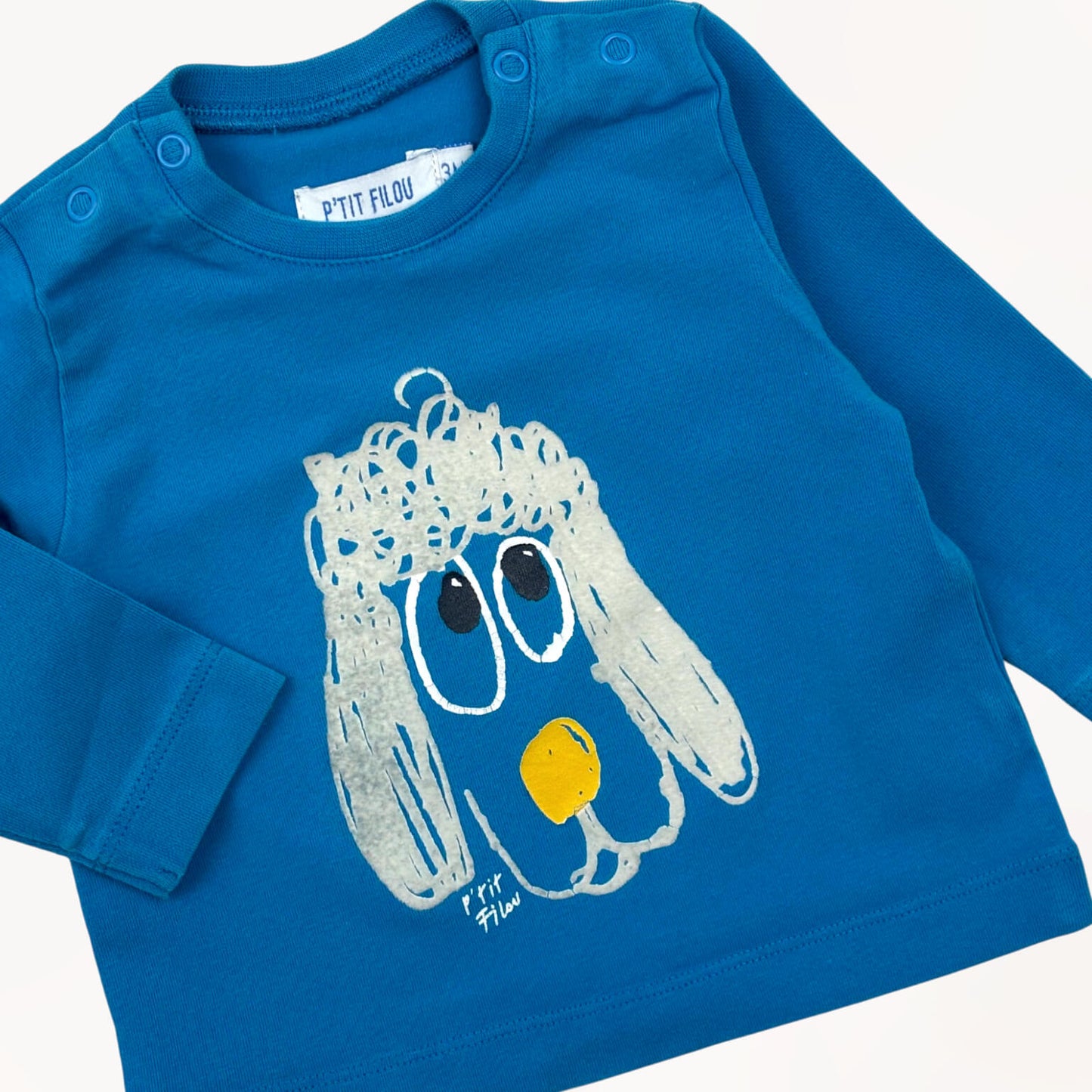 Longsleeve velvet graphic T-shirt Filou & Friends 3 maanden