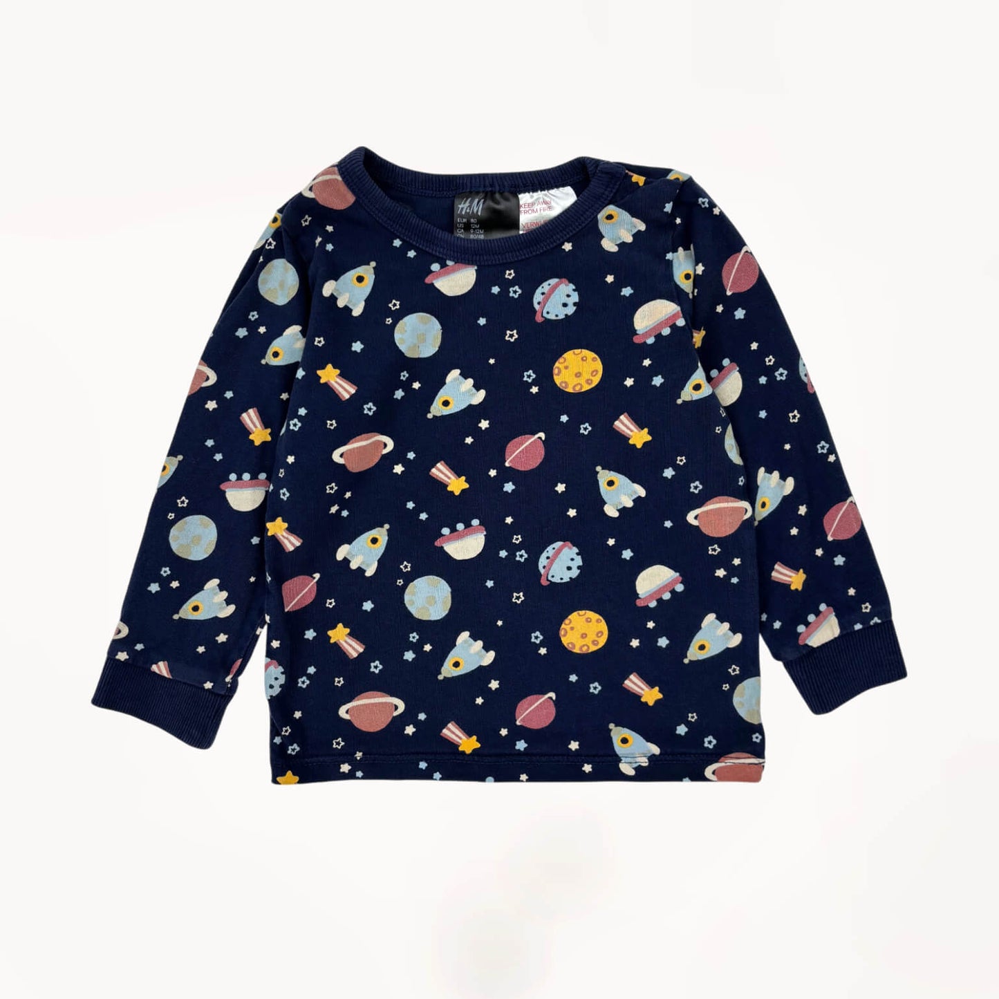 Pyjama set longsleeve ruimte thema H&M 1 jaar