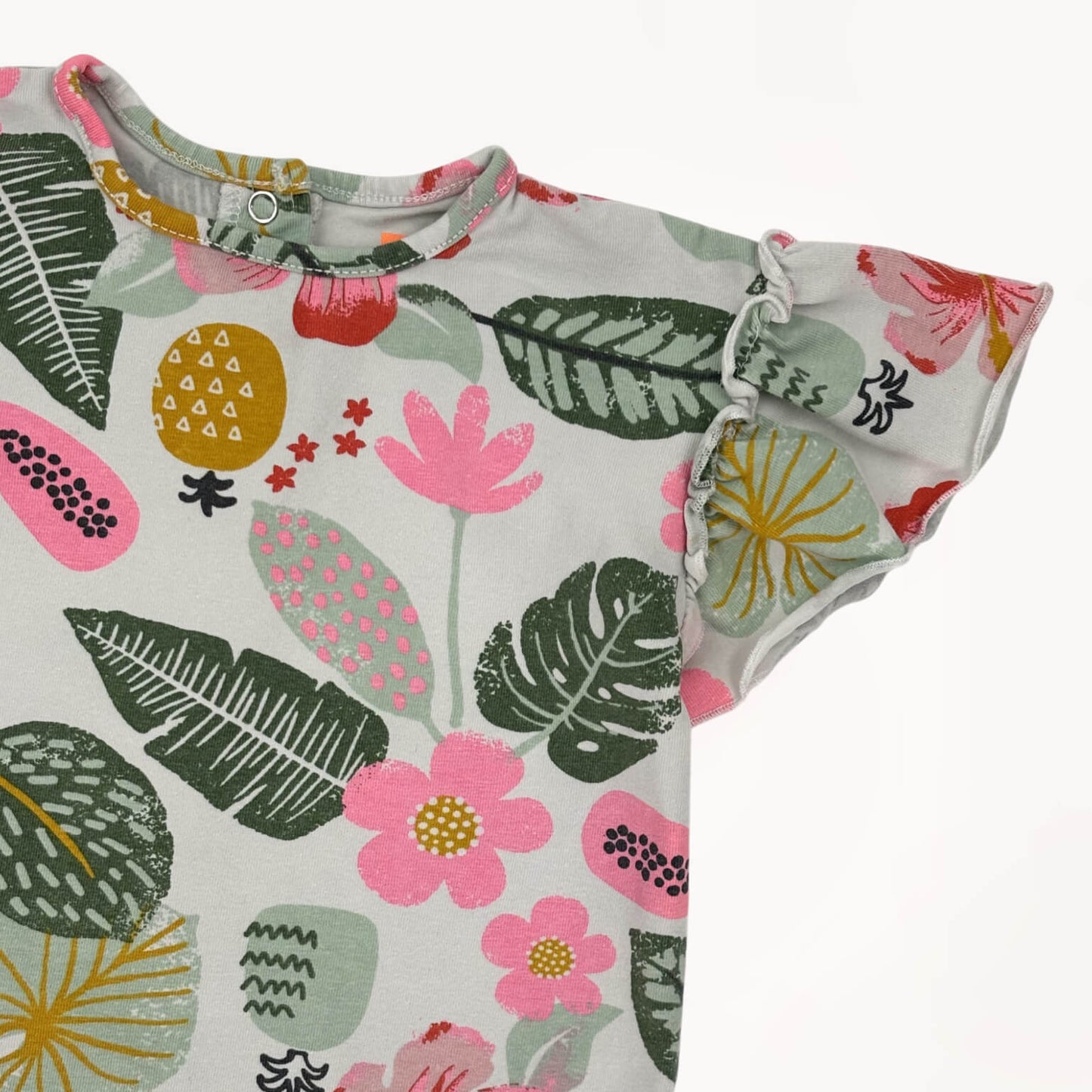 T-shirt bloemen Hema 9 maanden