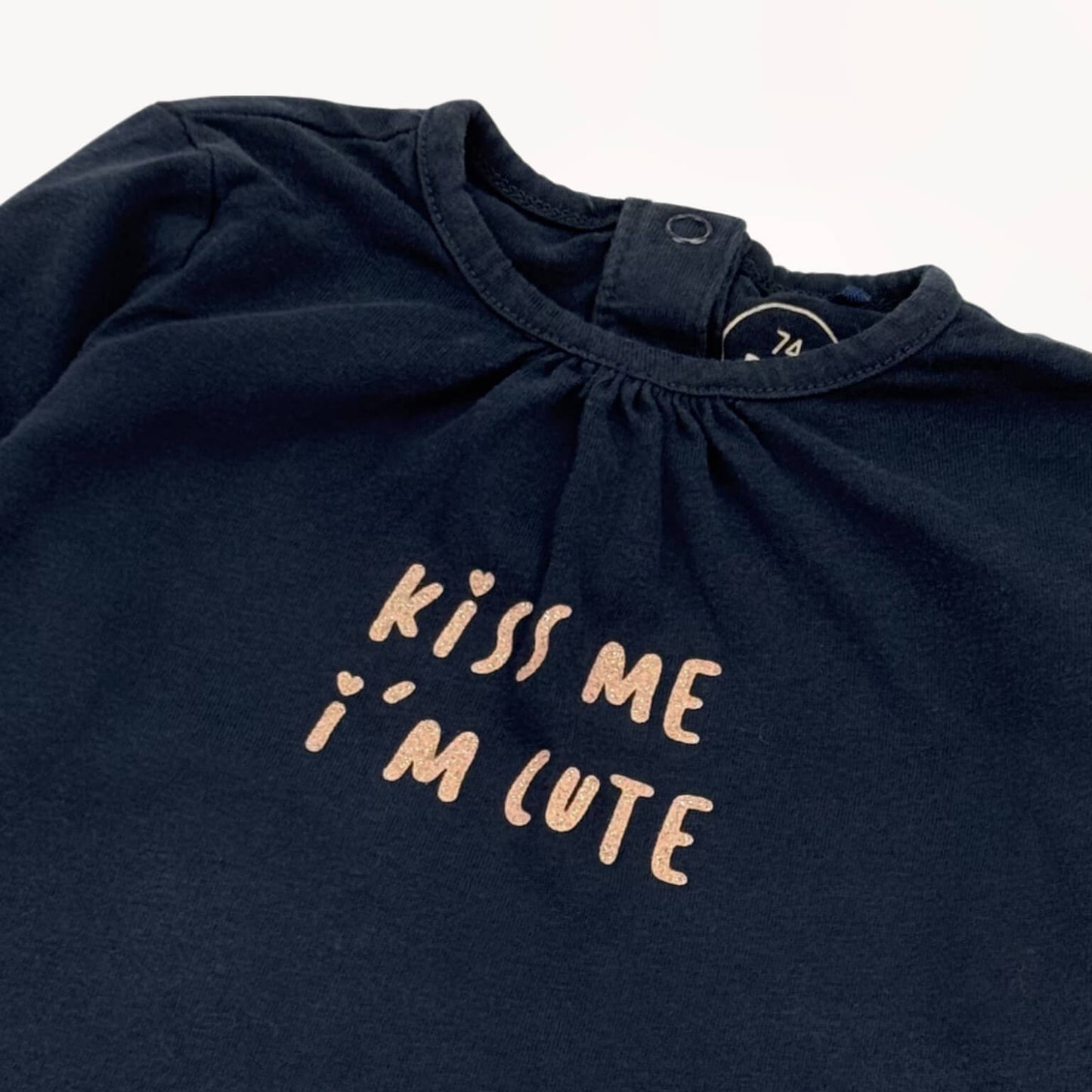 T-shirt longsleeve 'Kiss me' BESTies 9 maanden