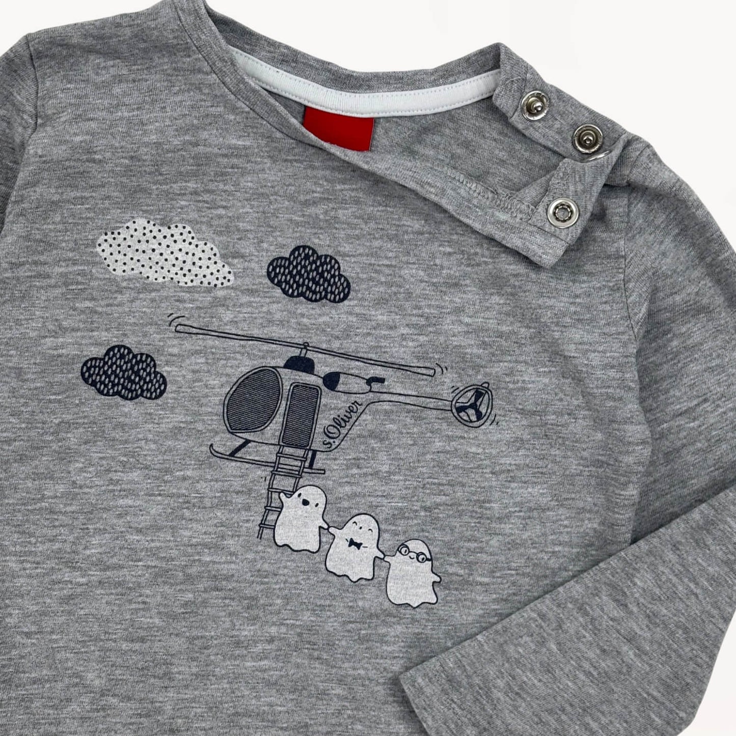 T-shirt lange mouwen grijs s.Oliver 1,5 jaar