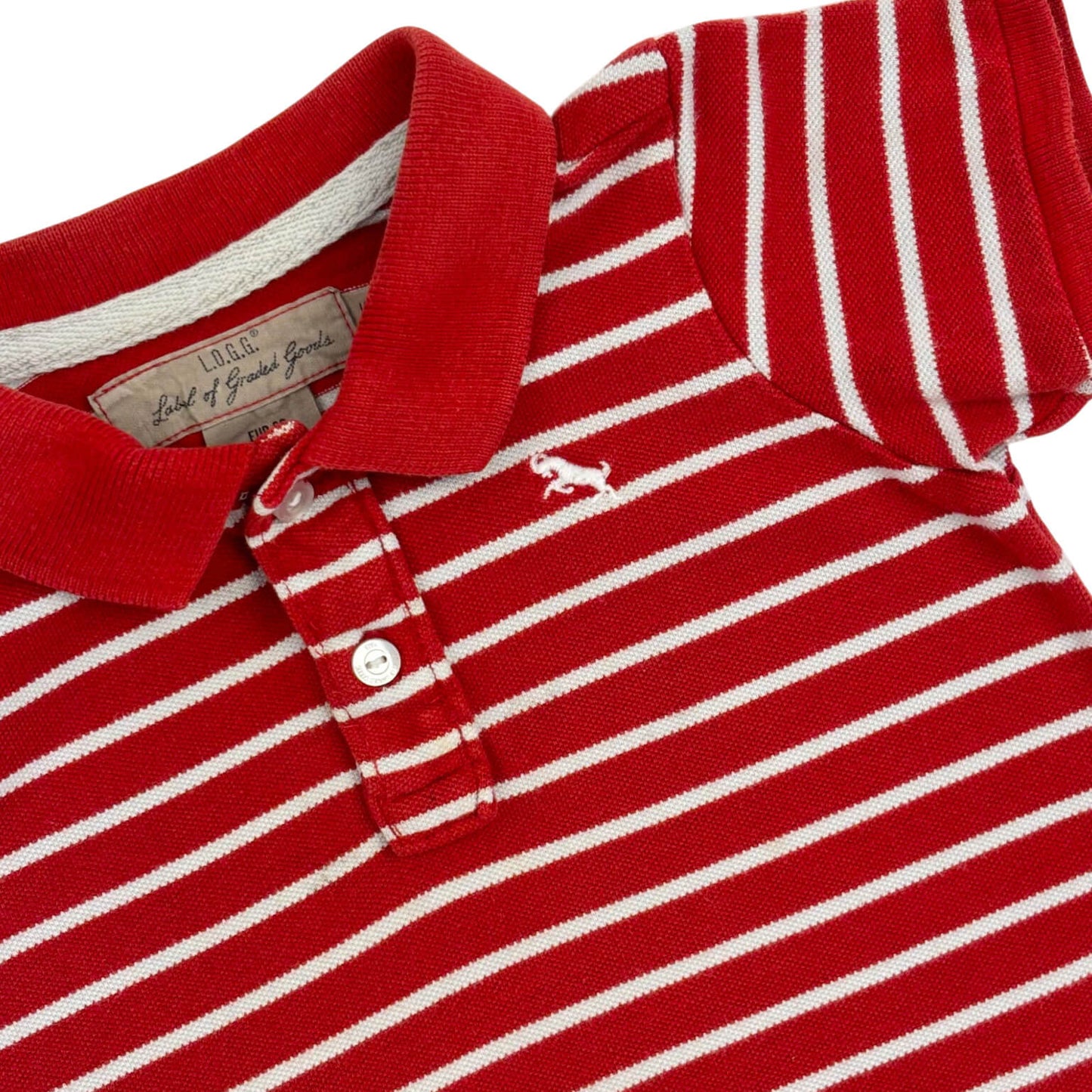 Polo t-shirt gestreept rood H&M 1,5 jaar