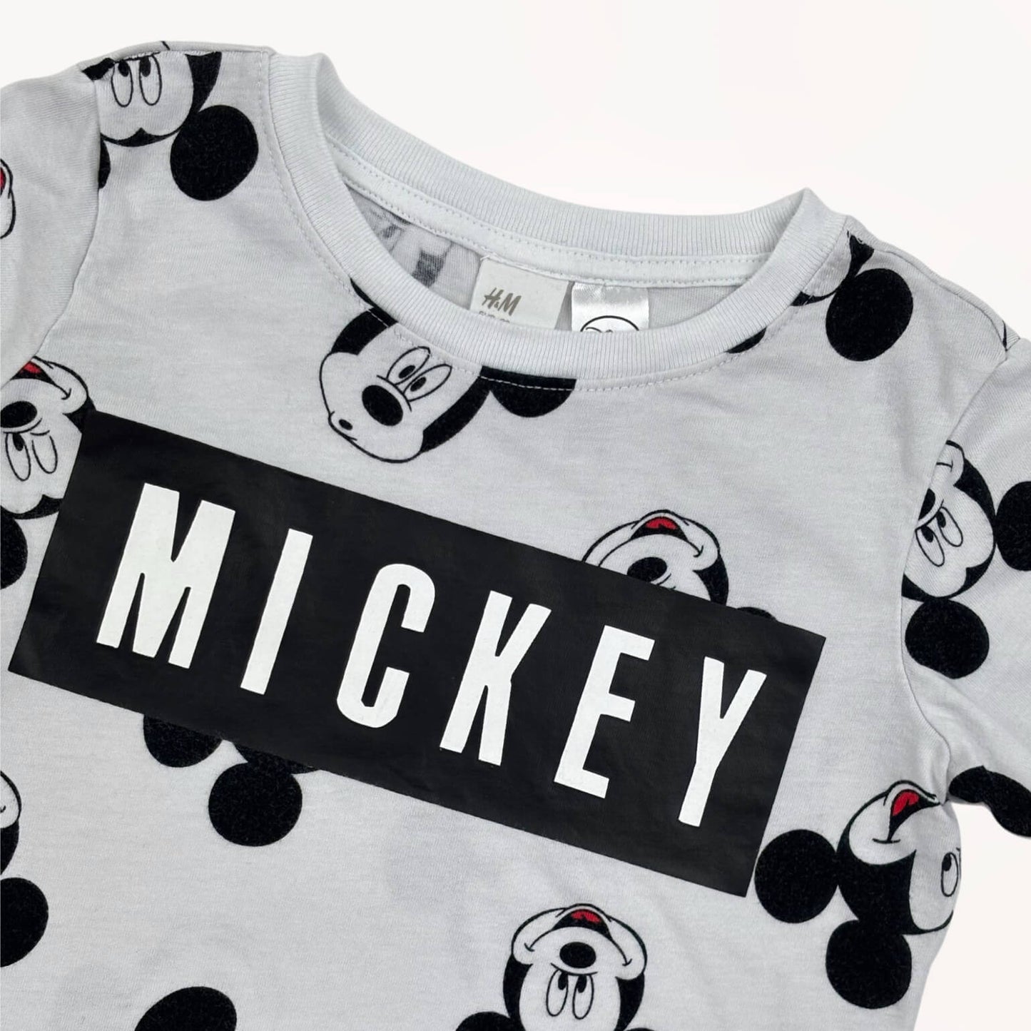 T-shirt wit Mickey H&M 2 jaar