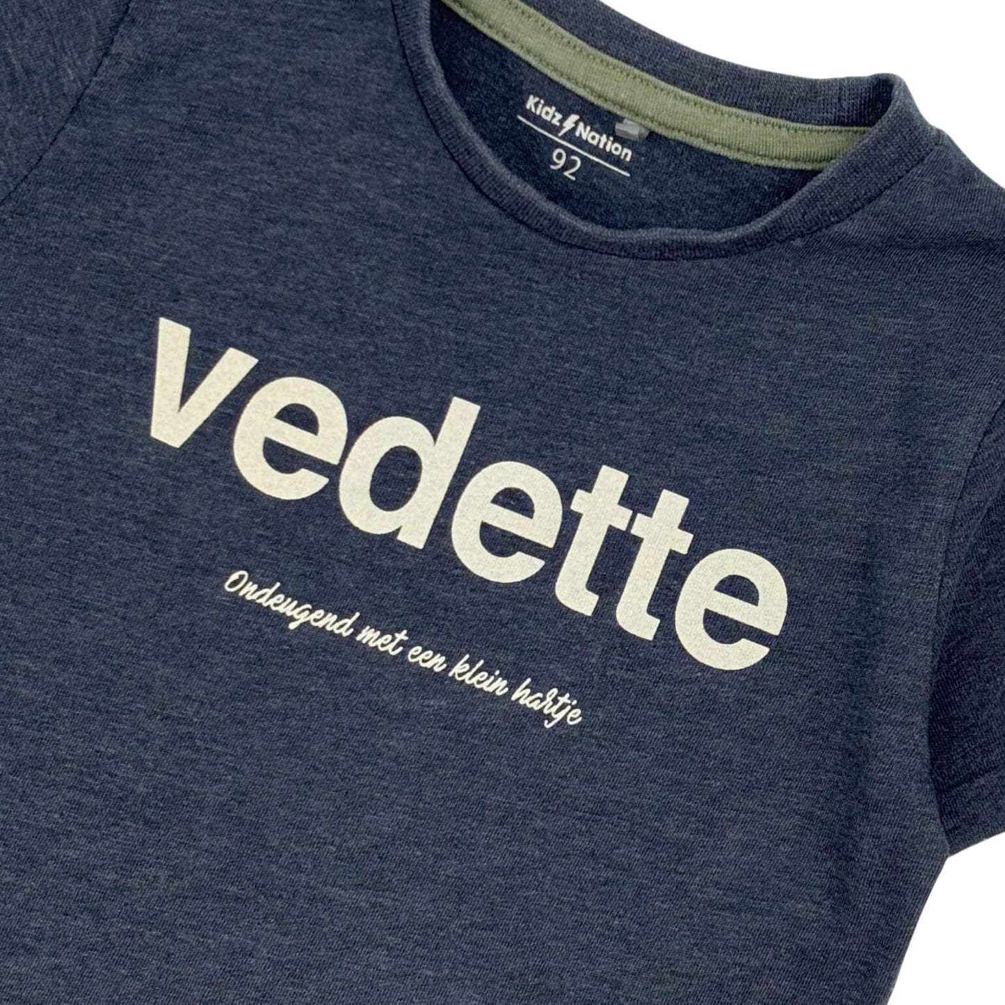 T-shirt "vedette" donkergrijs Kidz Nation 2 jaar