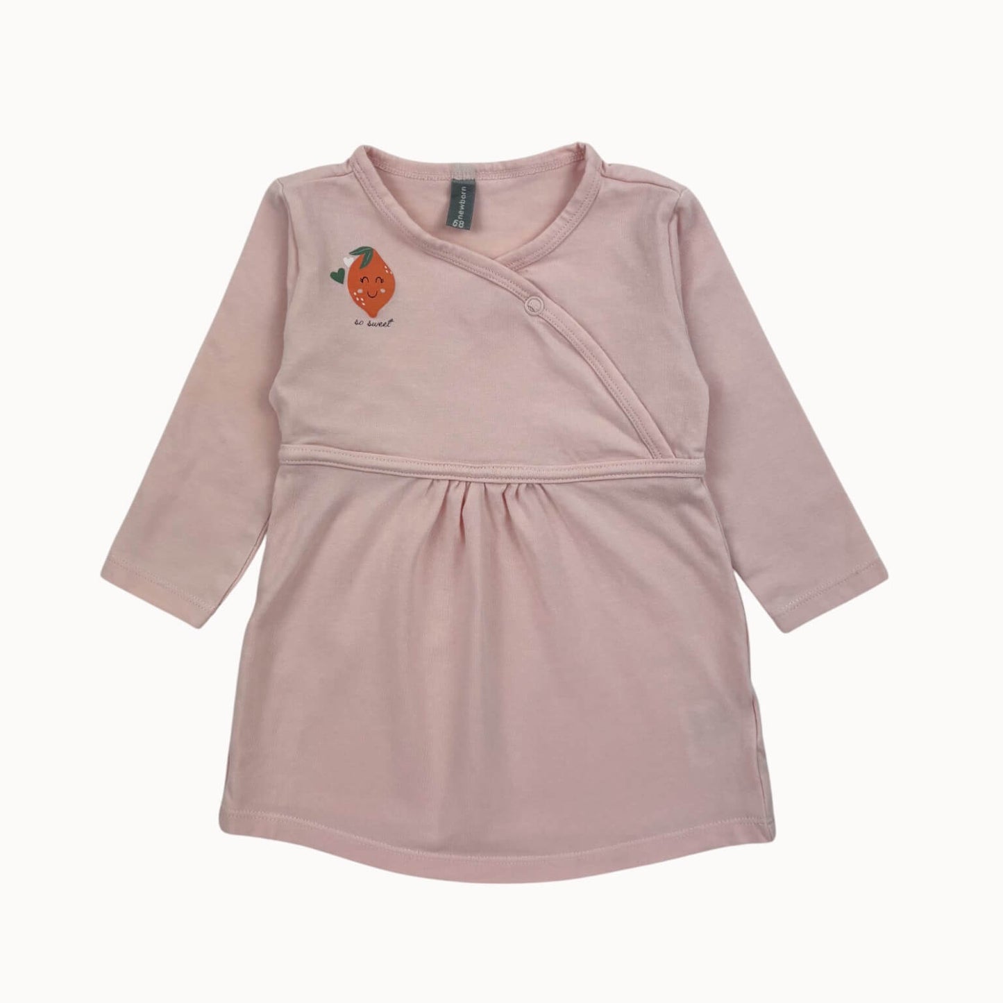 Jurk roze aardbei Wibra 6 maanden