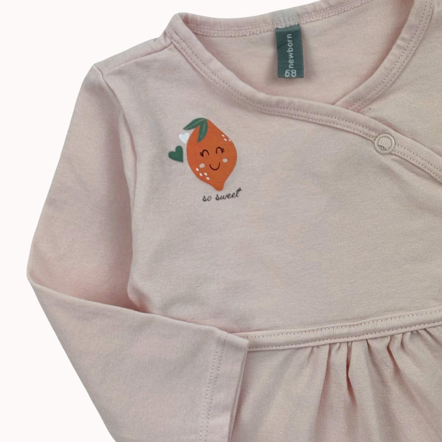 Jurk roze aardbei Wibra 6 maanden