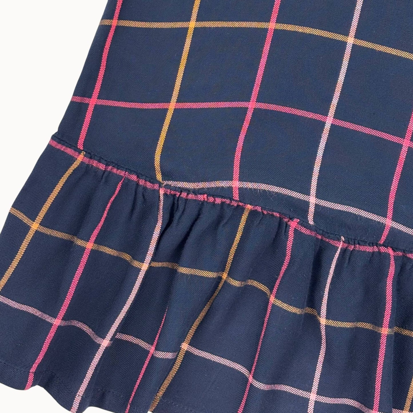 Jurk marineblauw geruit Milla Star 4 jaar