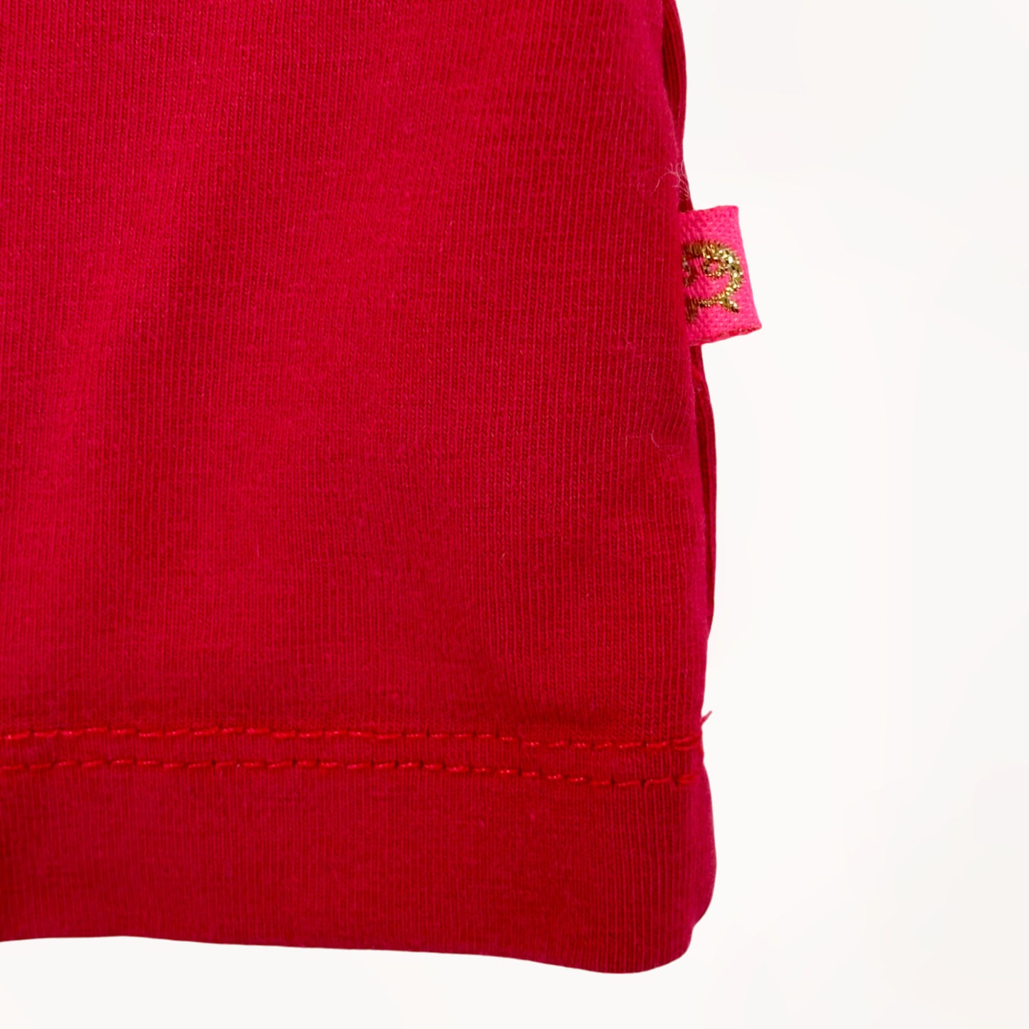 Fushia roze t-shirt, smiley met pailletjes⎪104