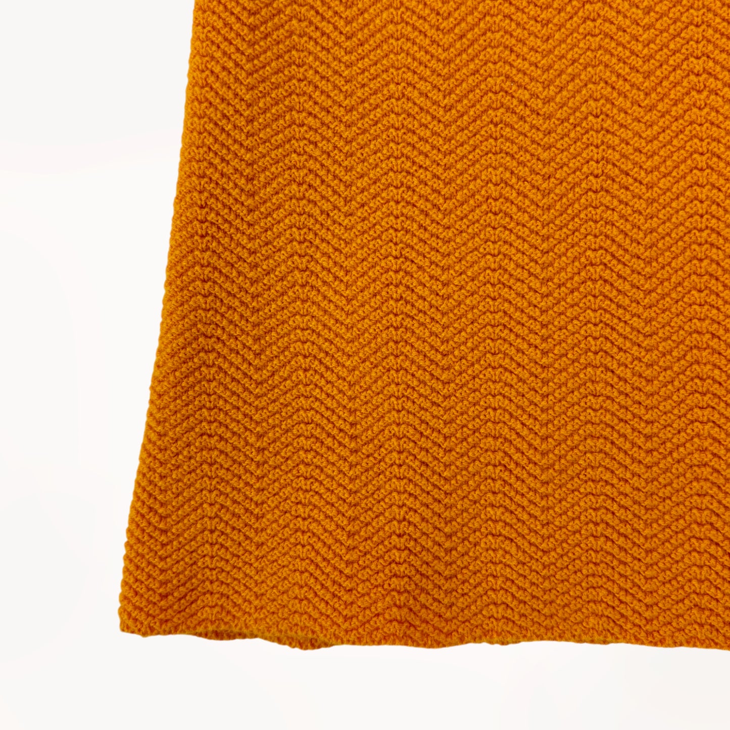 Oranje gebreide top zonder mouwen⎪116