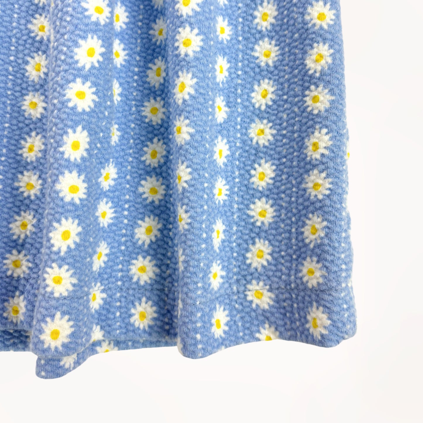 Blauw kleedje met wit/gele madeliefjes⎪86