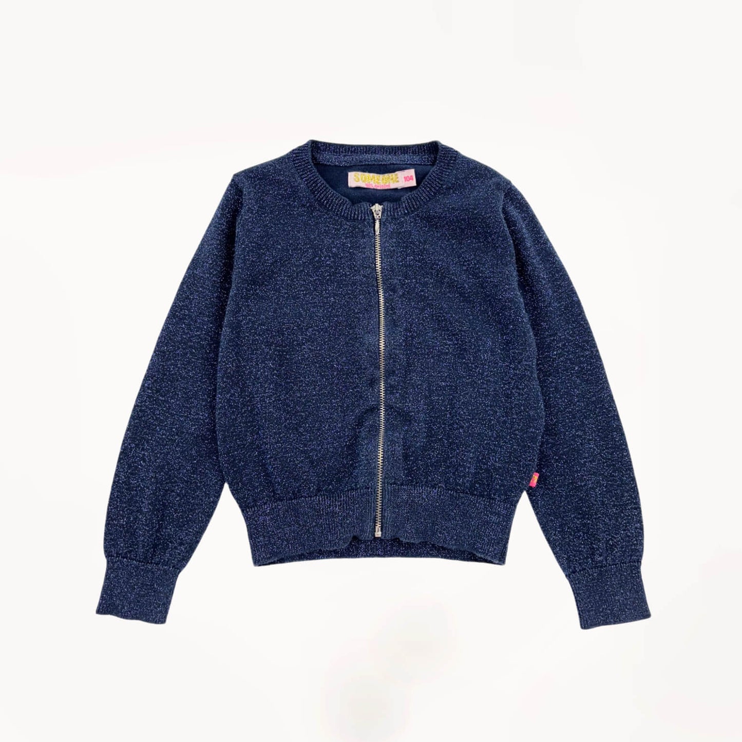 Glitterende gilet marine blauw Someone 4 jaar