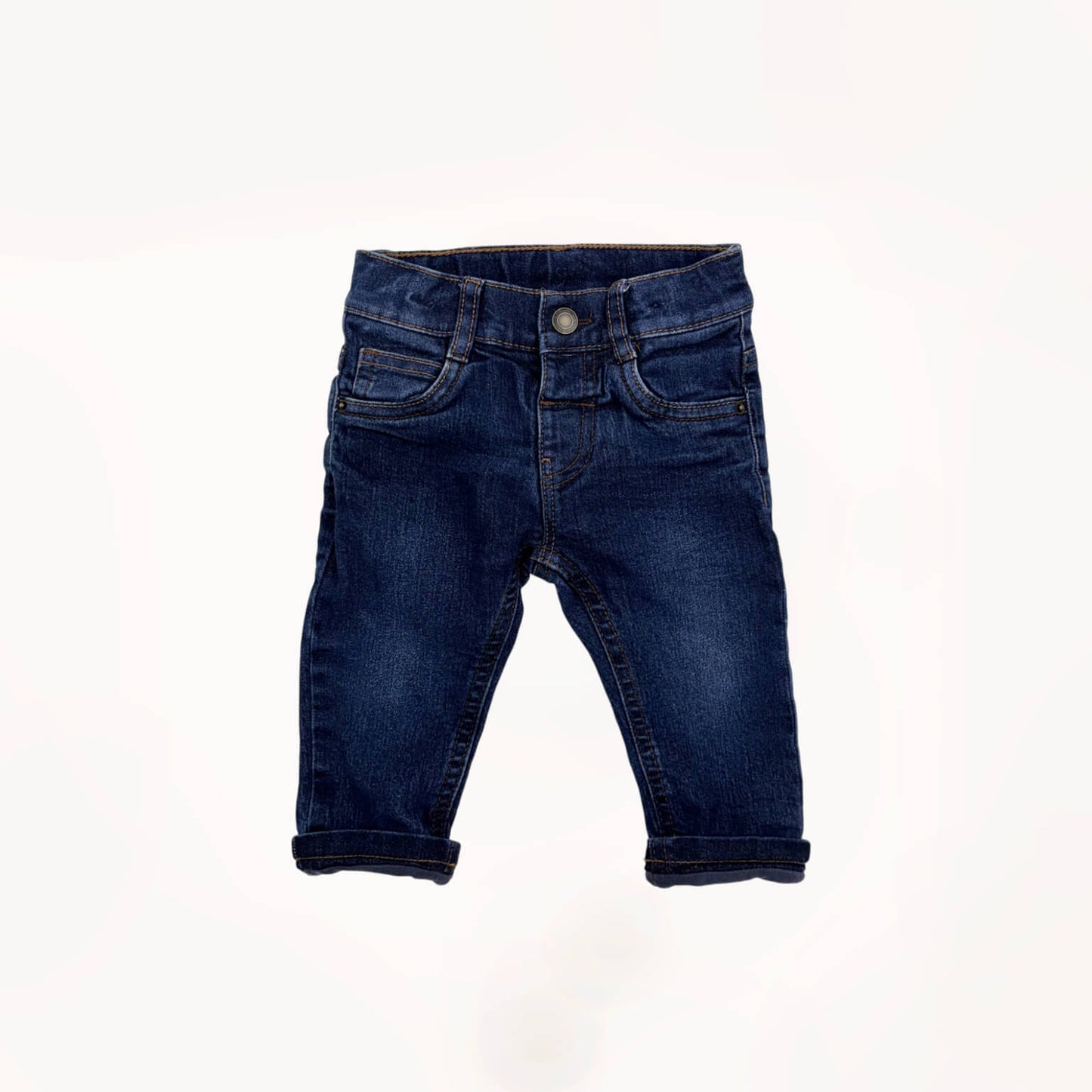 Extra dikke jeansbroek, gevoerd met tricot⎪74