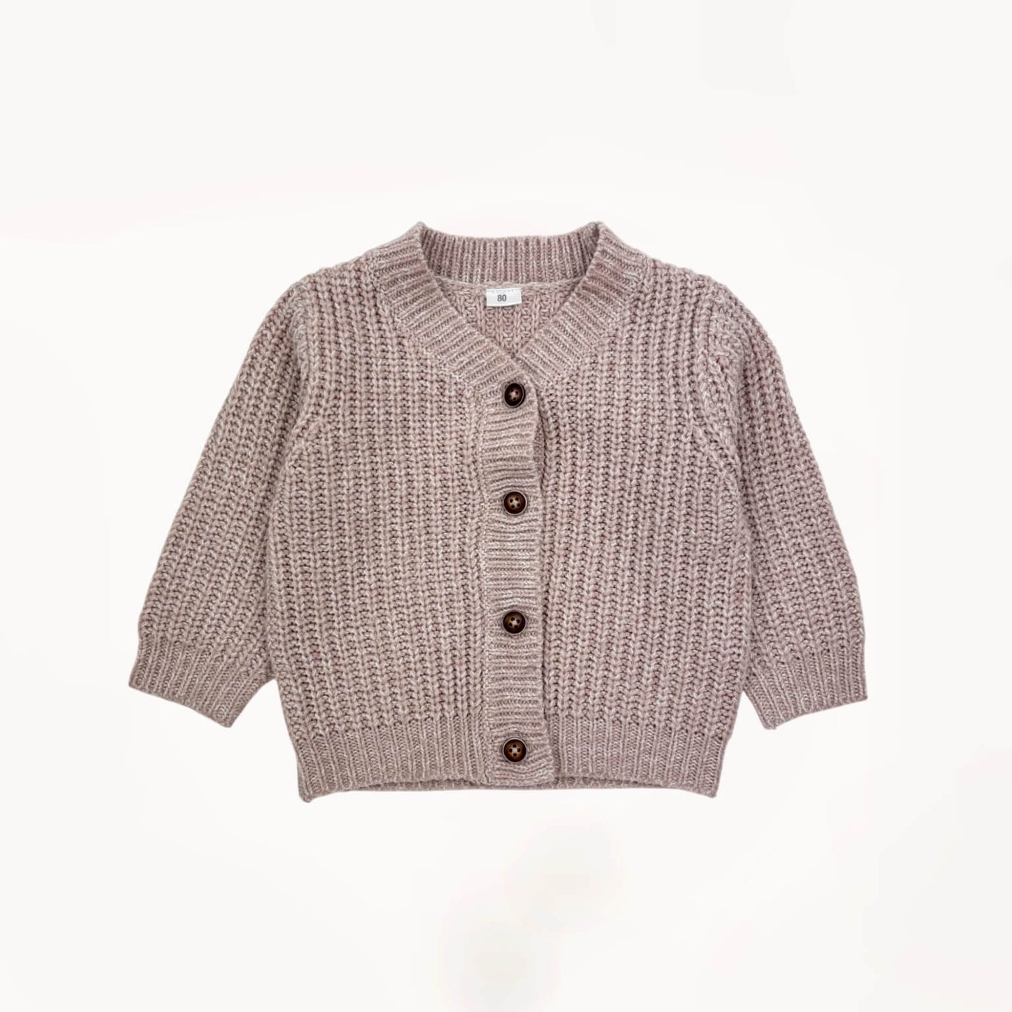 Gebreide roze cardigan⎪80