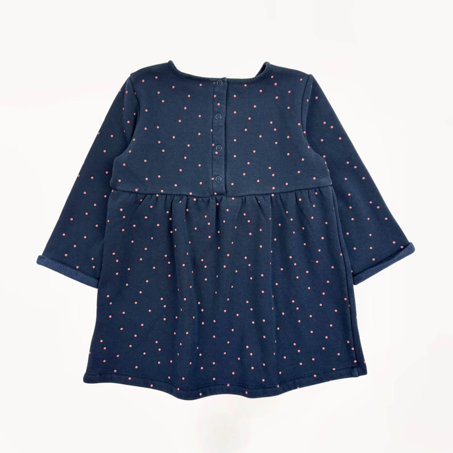 Winterjurk marineblauw/rode bolletjes BESTies 2 jaar
