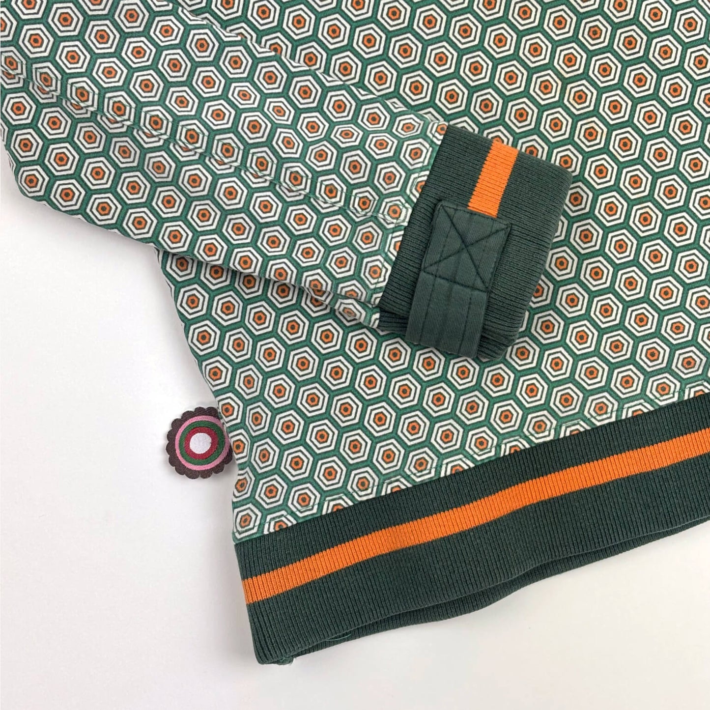 Sweater groen/oranje 4 Funky Flavours 4-5 jaar