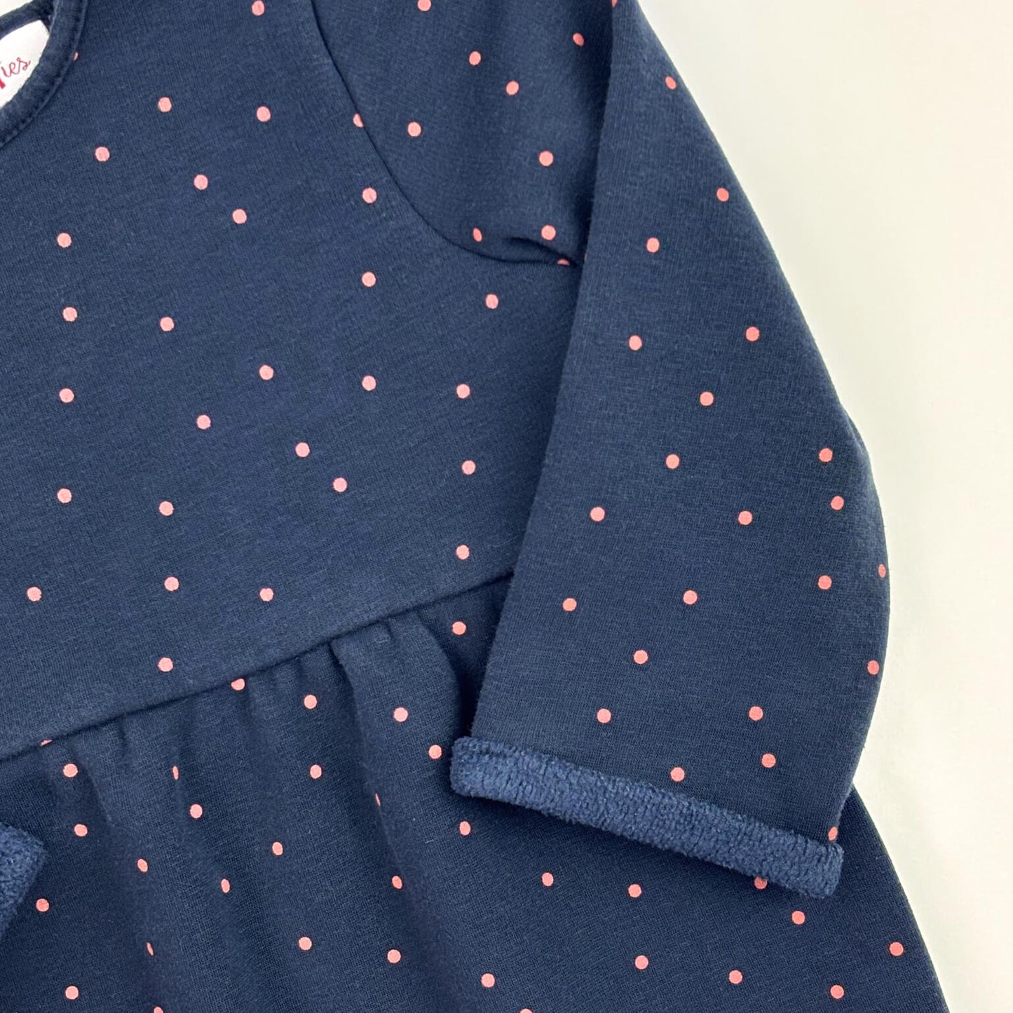 Winterjurk marineblauw/rode bolletjes BESTies 2 jaar