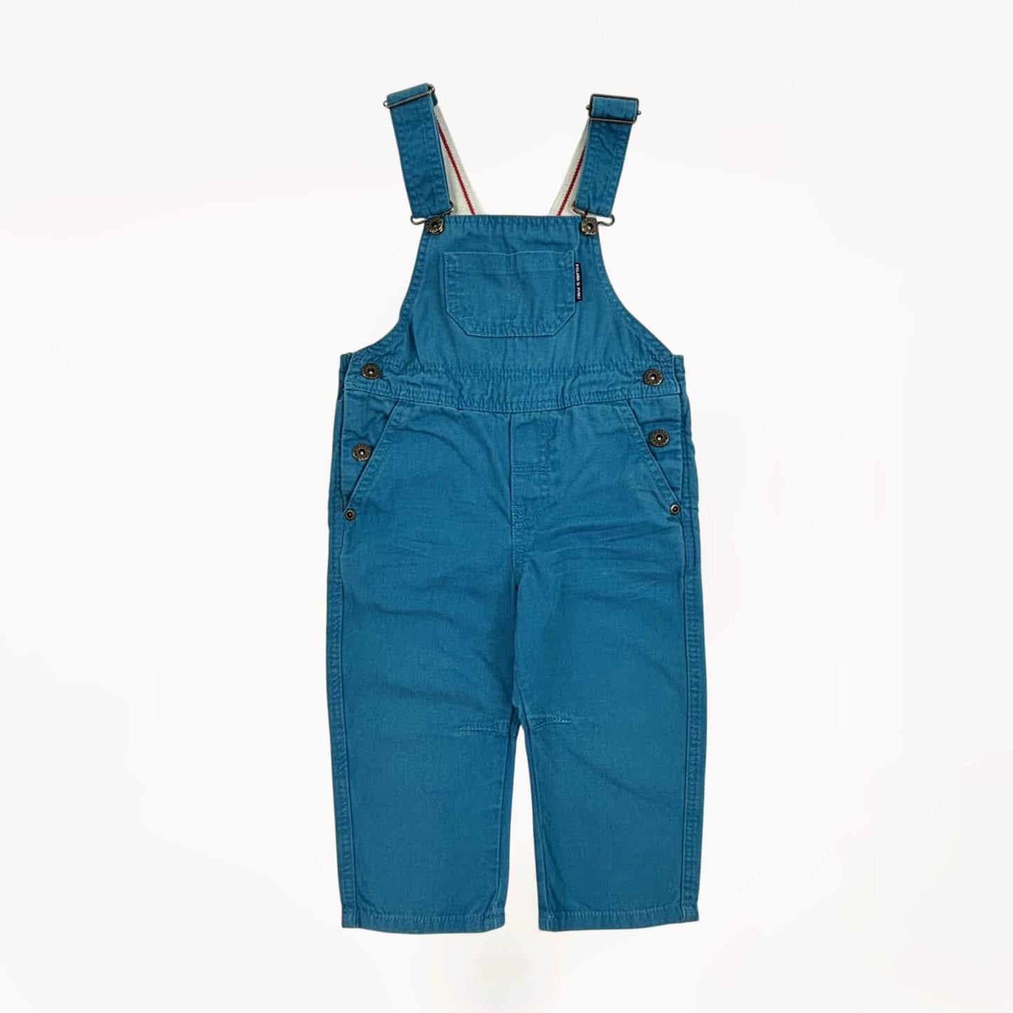 Salopette tuinbroek blauw Polarn O. Pyret 1,5 jaar