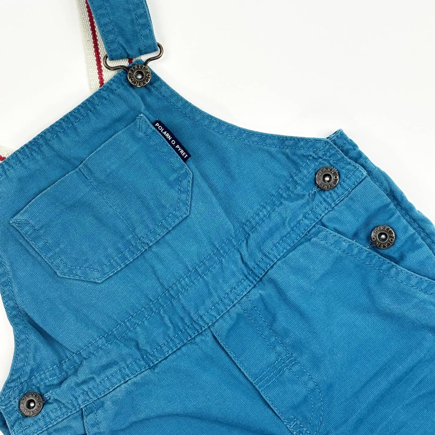 Salopette tuinbroek blauw Polarn O. Pyret 1,5 jaar